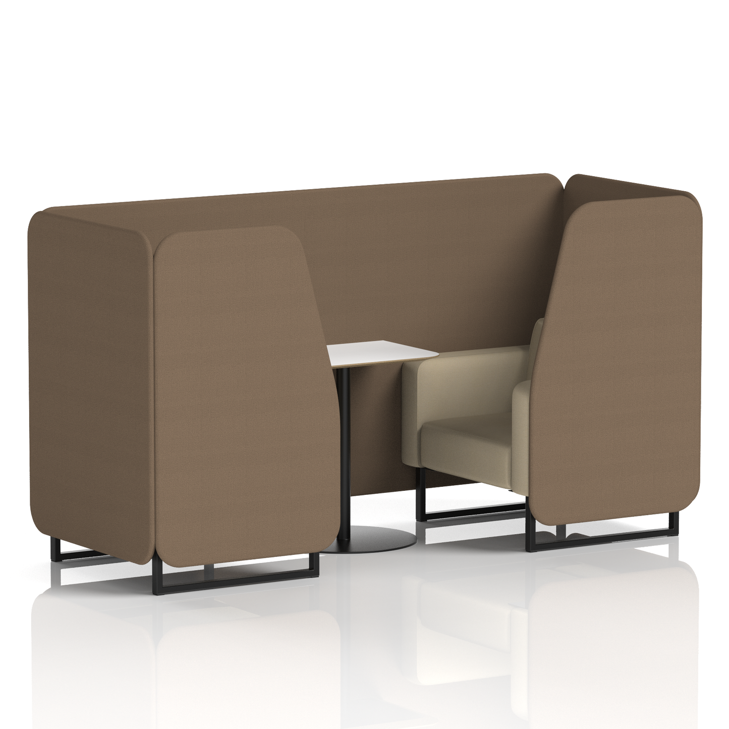 Brixworth Booth With White Table In Two Tone
