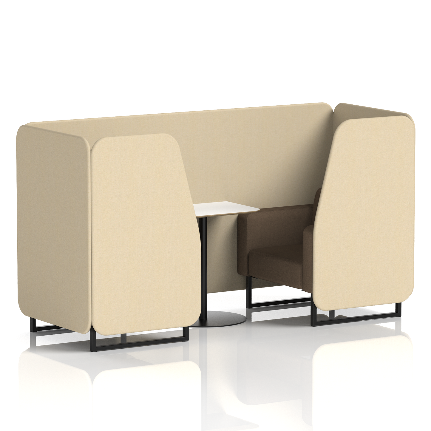 Brixworth Booth With White Table In Two Tone