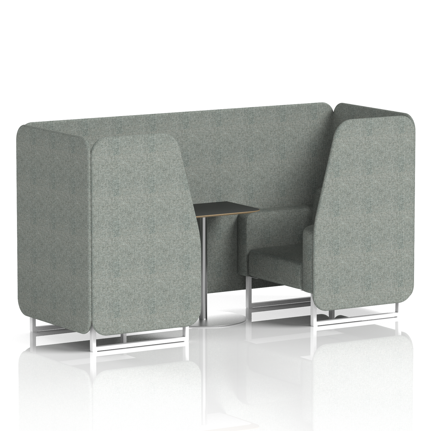 Brixworth Booth With Black Table In Single Tone