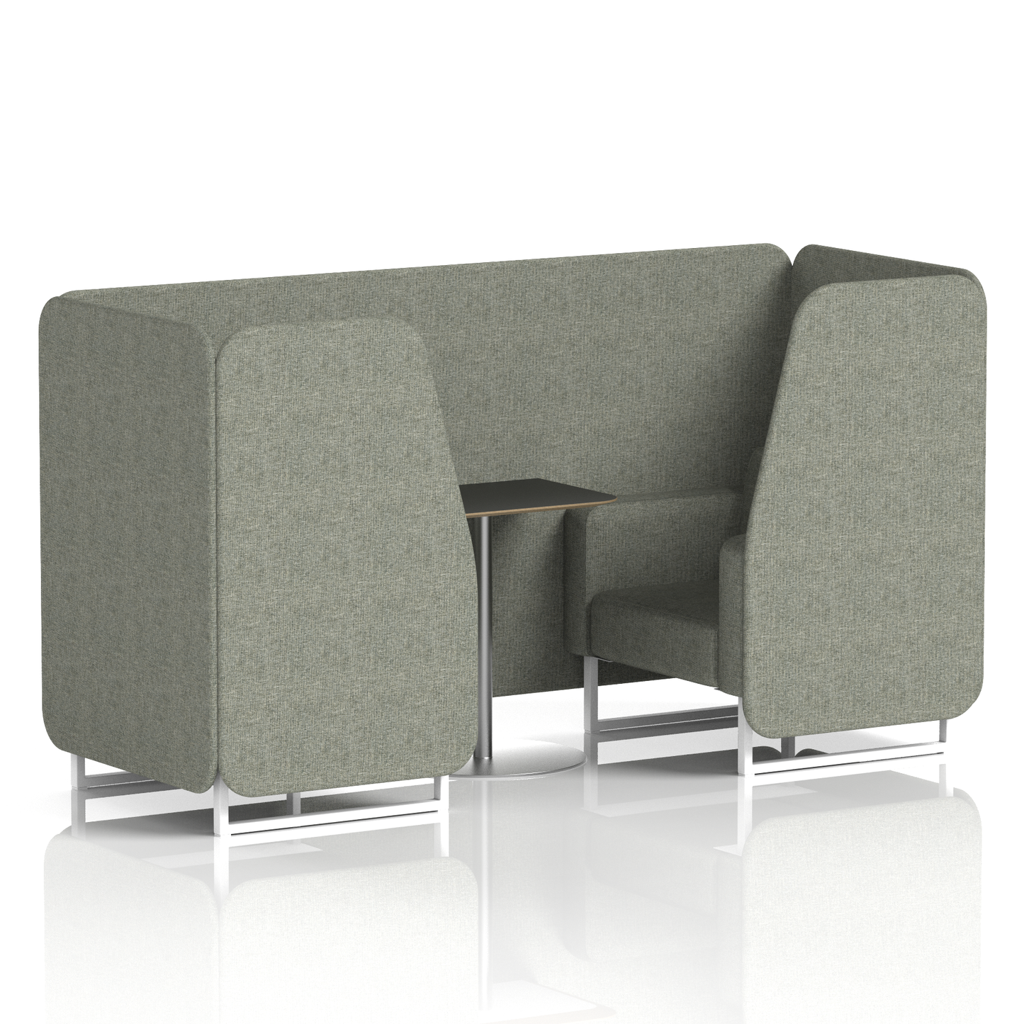 Brixworth Booth With Black Table In Single Tone