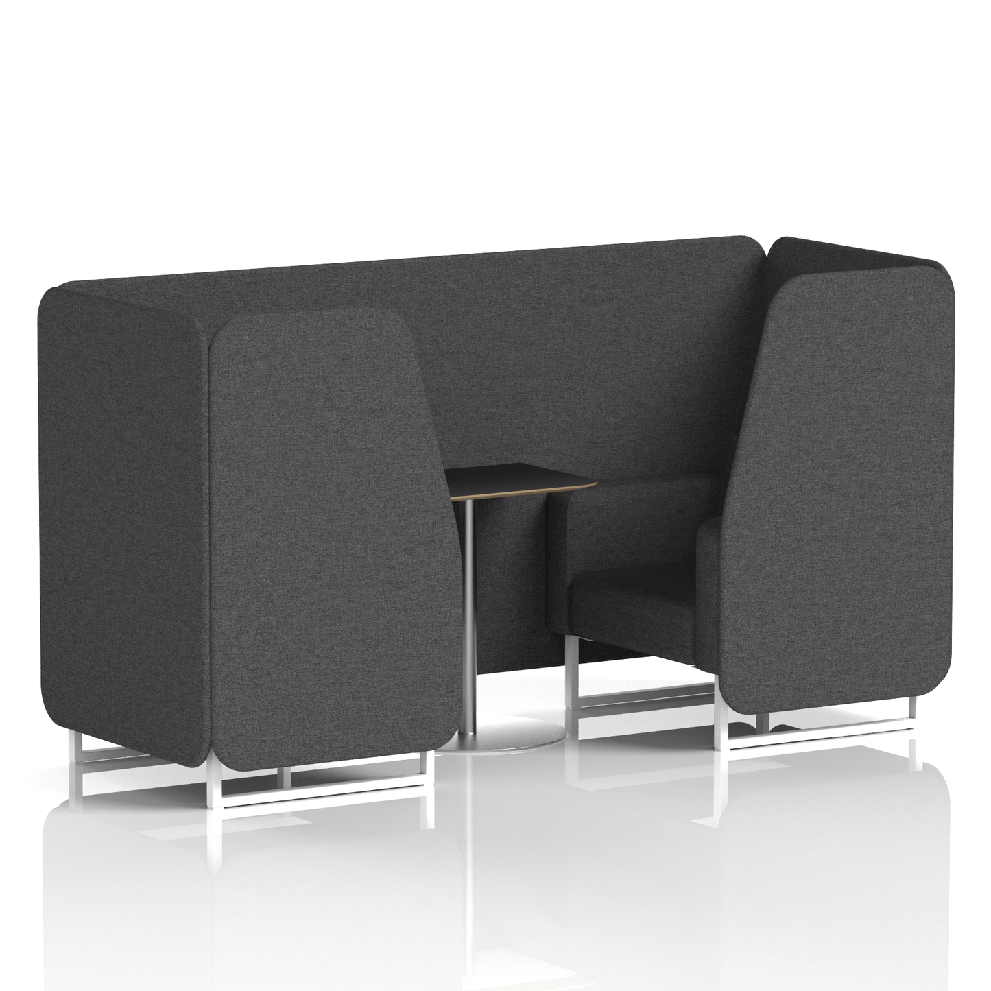 Brixworth Booth With Black Table In Single Tone