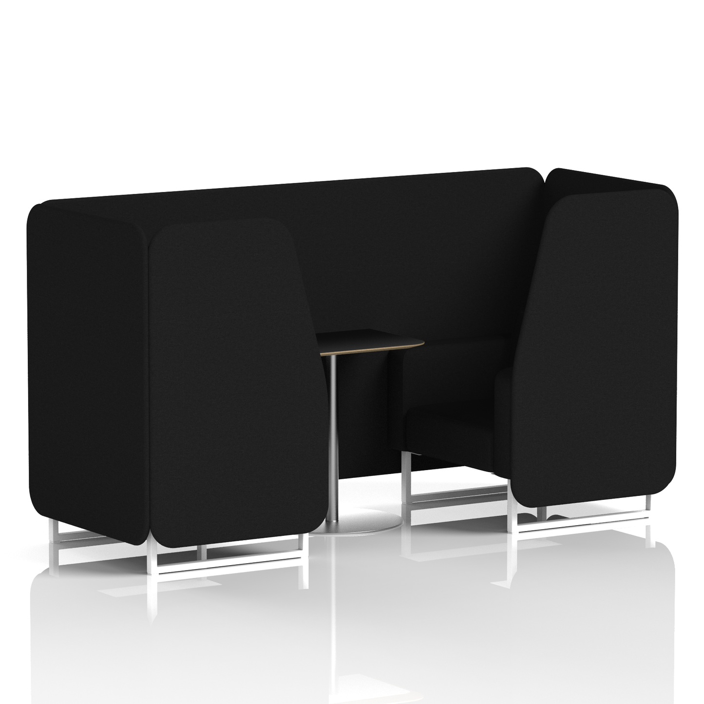 Brixworth Booth With Black Table In Single Tone