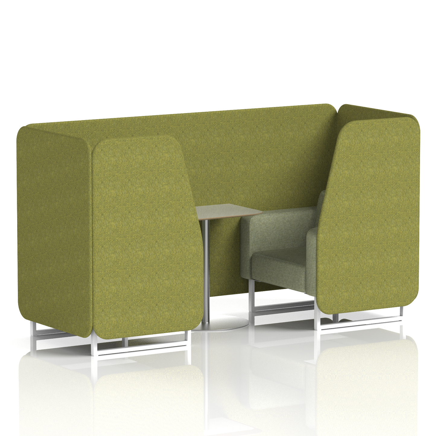 Brixworth Booth With Grey Table In Two Tone