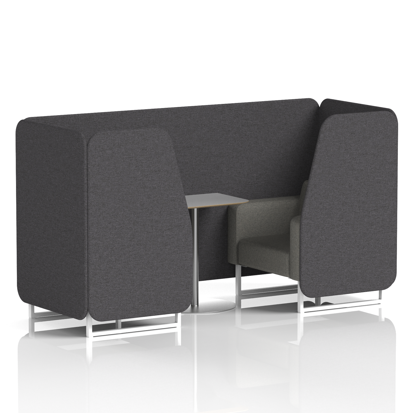 Brixworth Booth With Grey Table In Two Tone