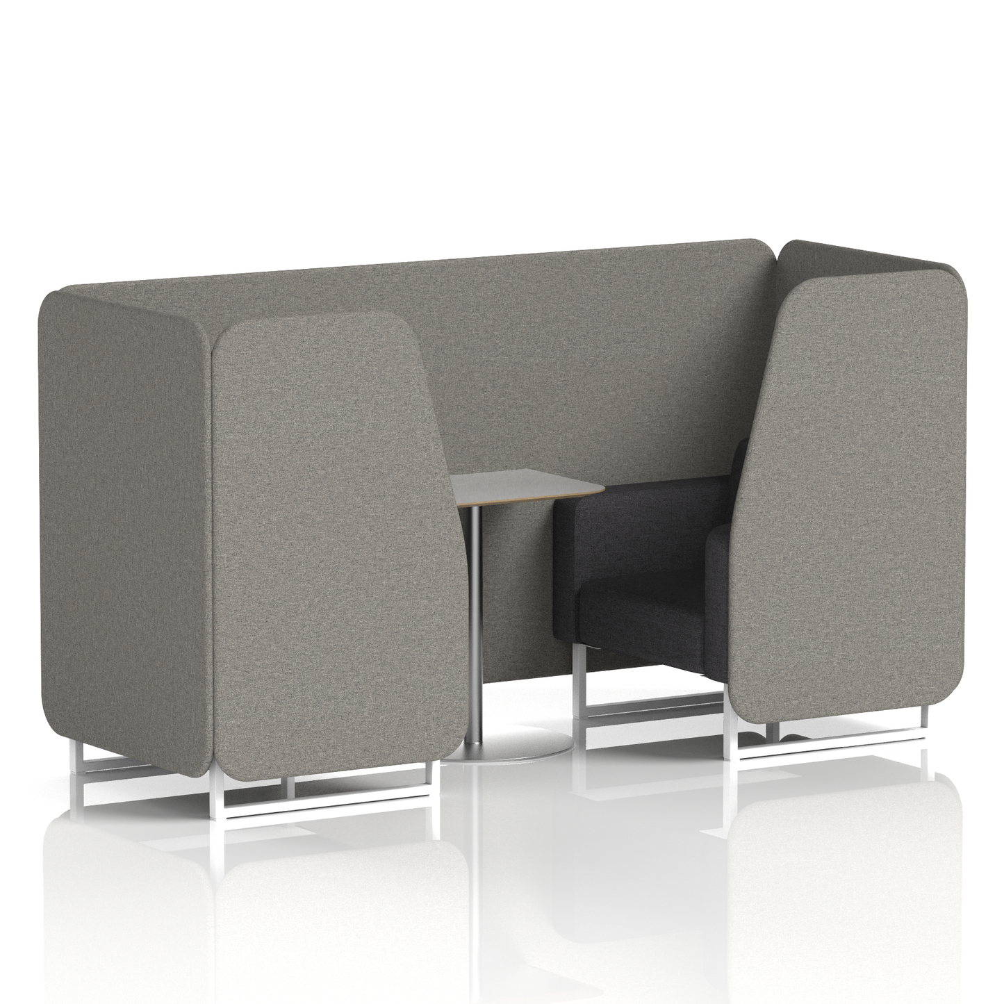 Brixworth Booth With Grey Table In Two Tone