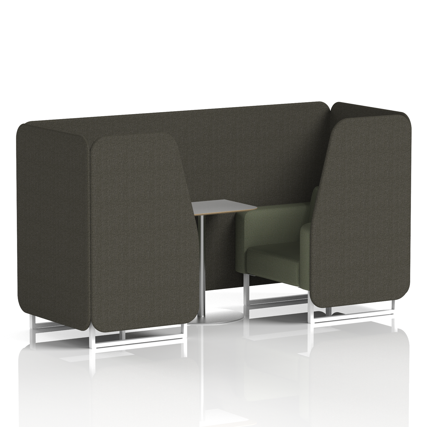 Brixworth Booth With Grey Table In Two Tone