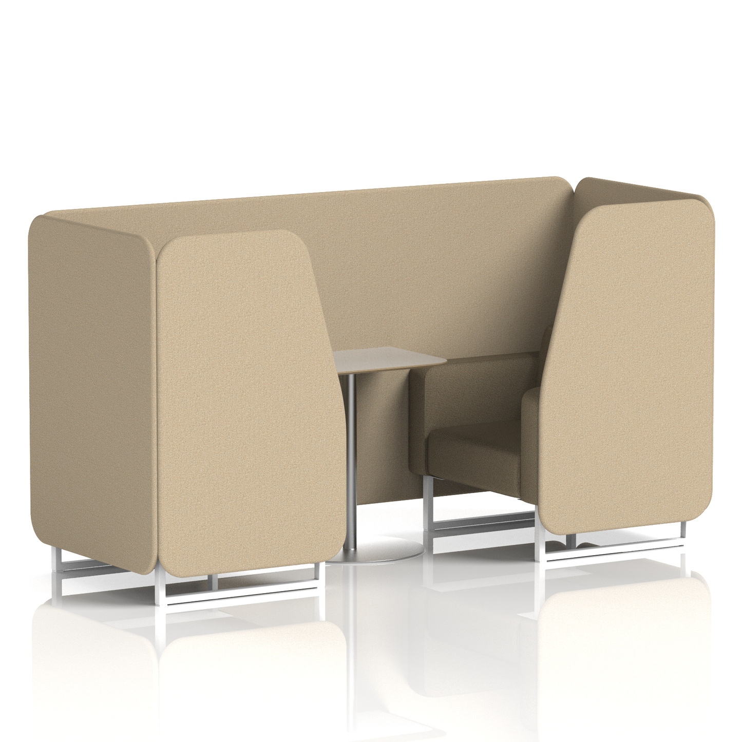 Brixworth Booth With Grey Table In Two Tone