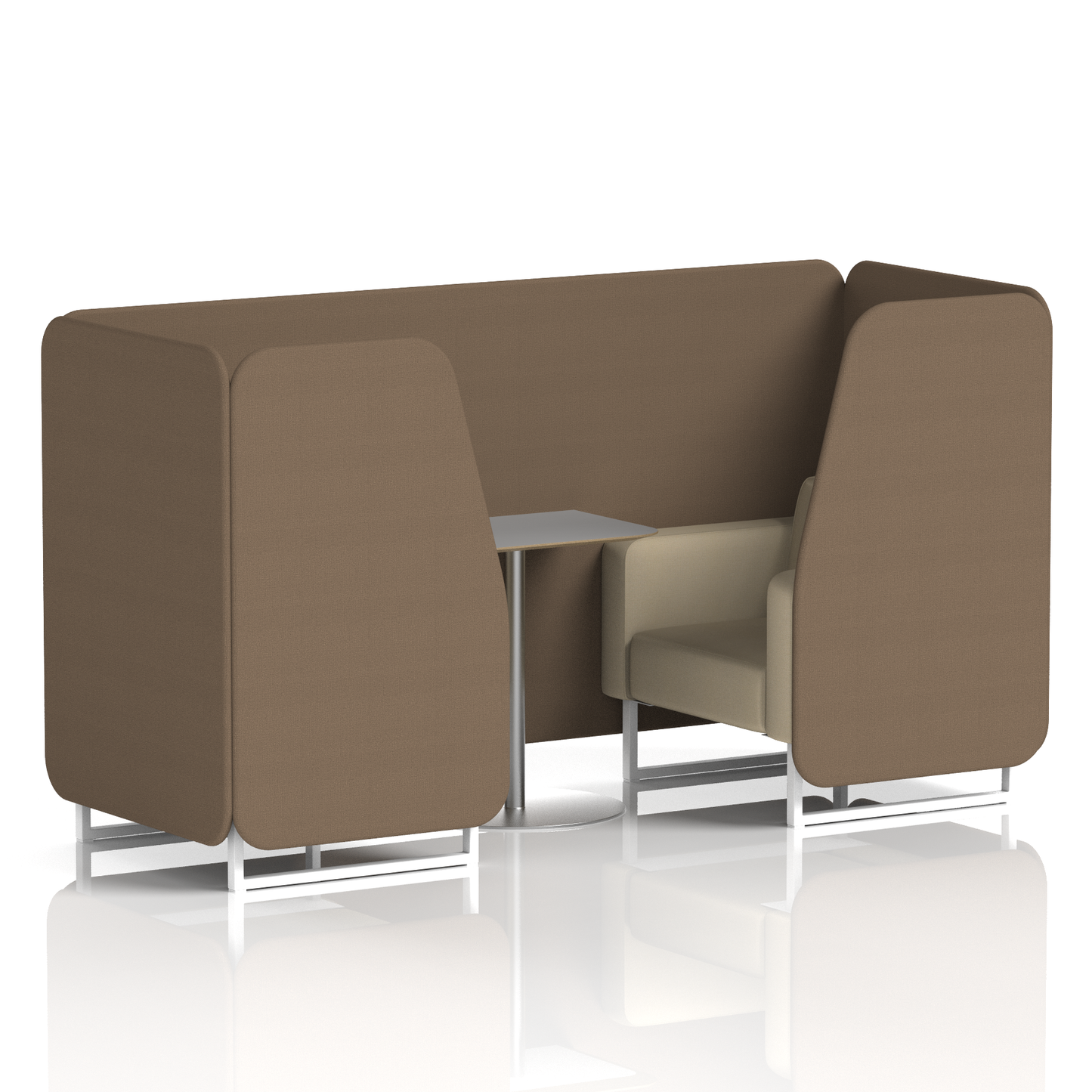 Brixworth Booth With Grey Table In Two Tone
