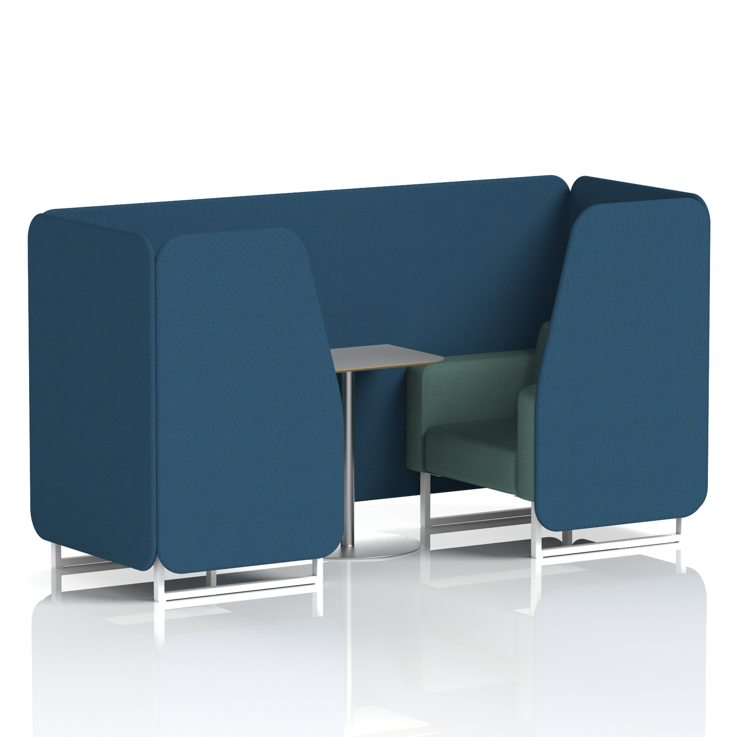 Brixworth Booth With Grey Table In Two Tone