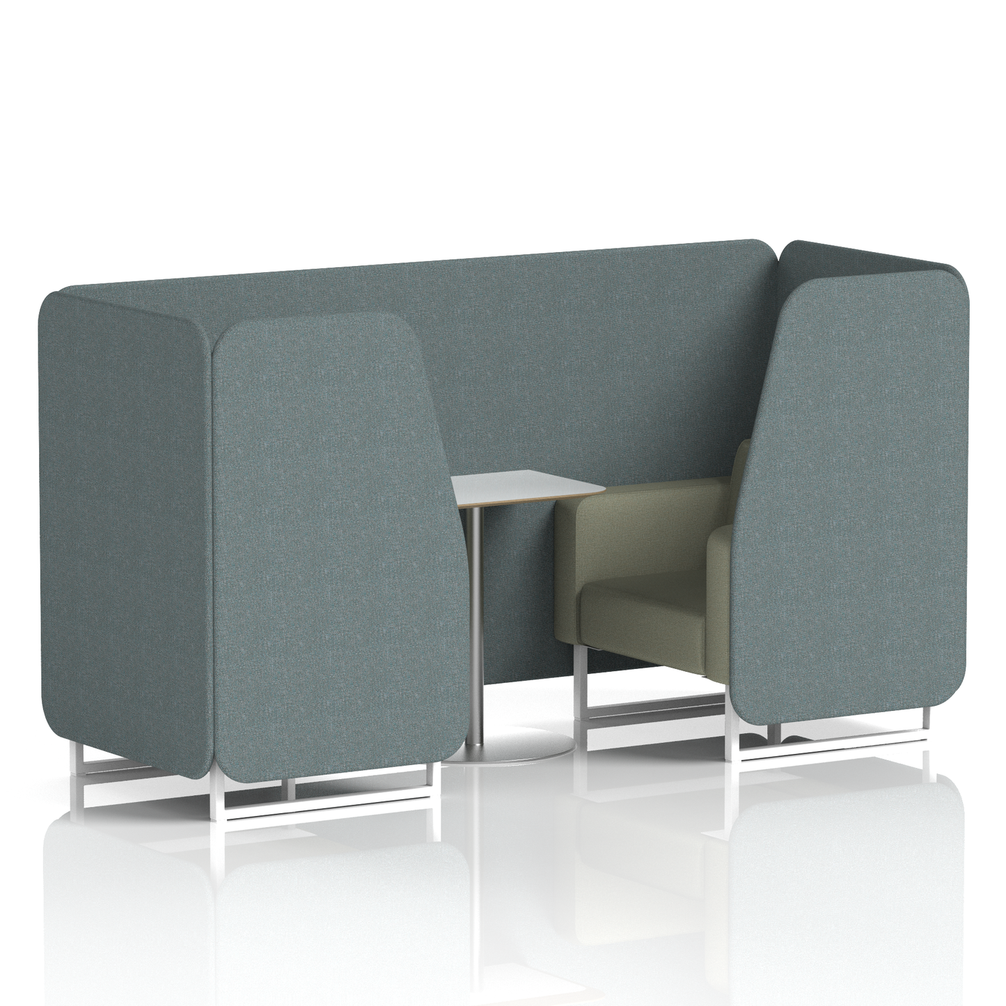 Brixworth Booth With White Table In Two Tone