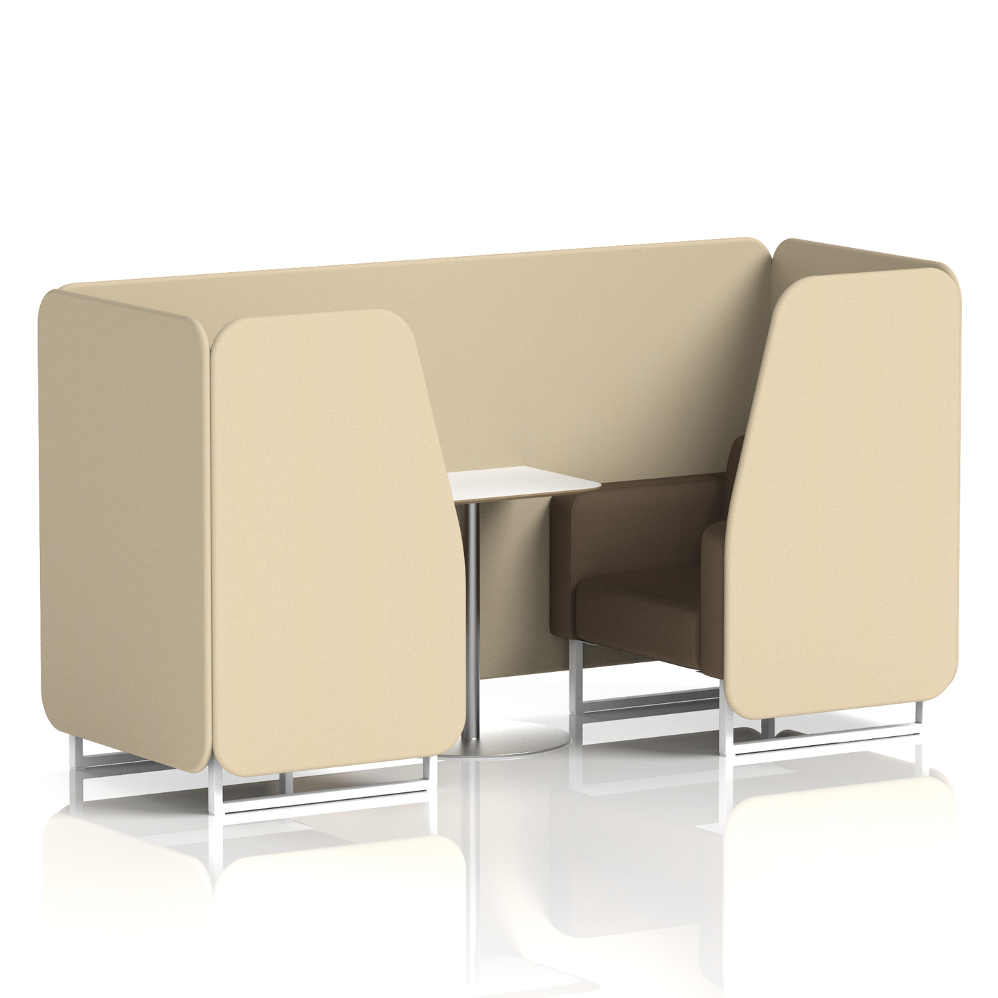 Brixworth Booth With White Table In Two Tone