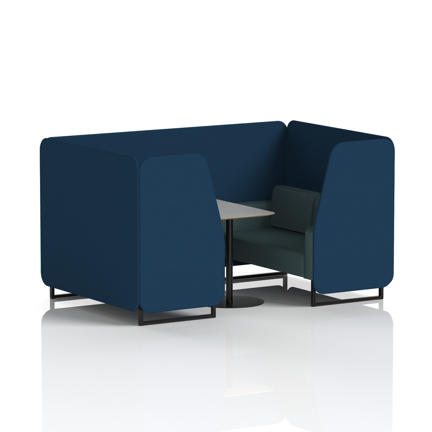 Brixworth Booth With Grey Table In Two Tone