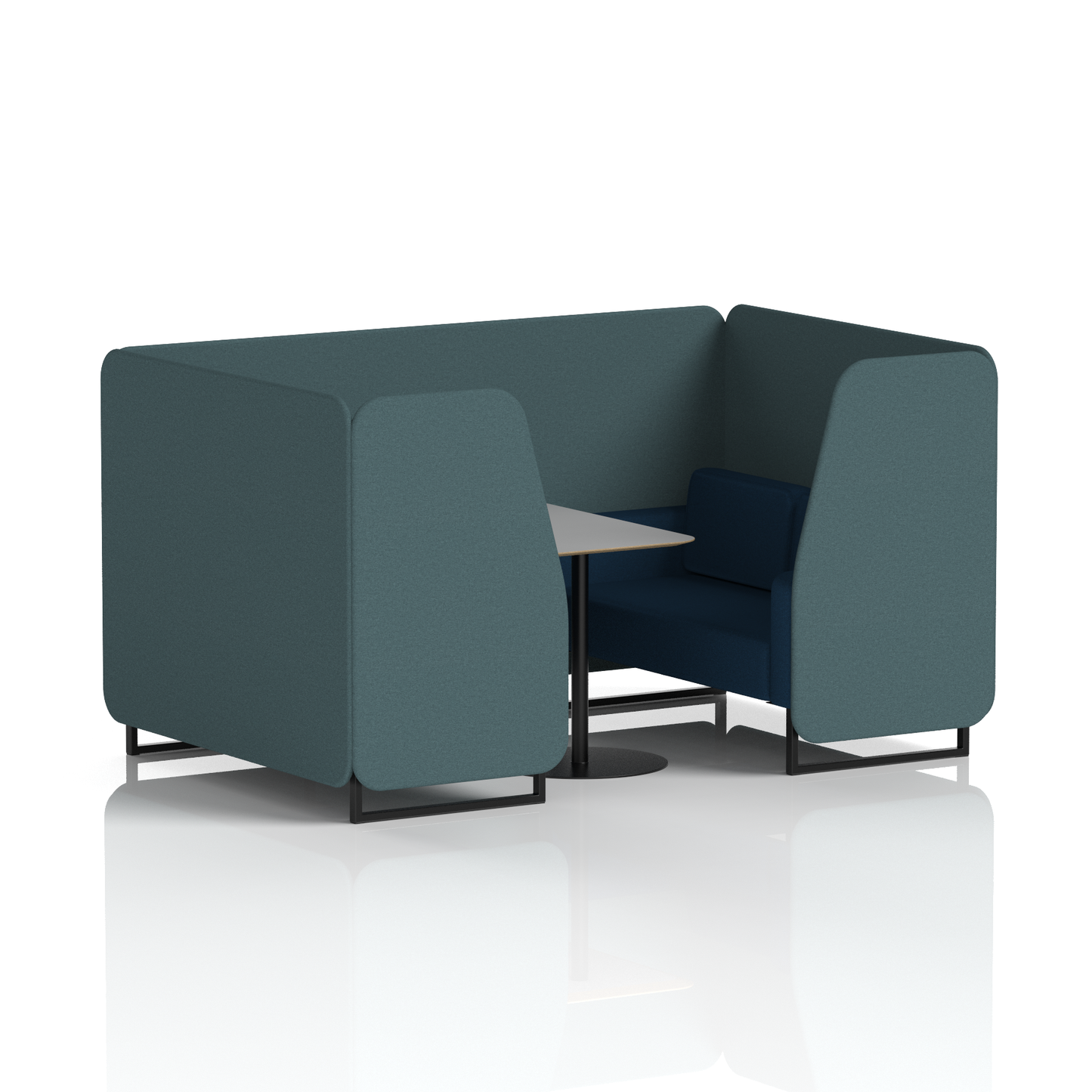 Brixworth Booth With Grey Table In Two Tone