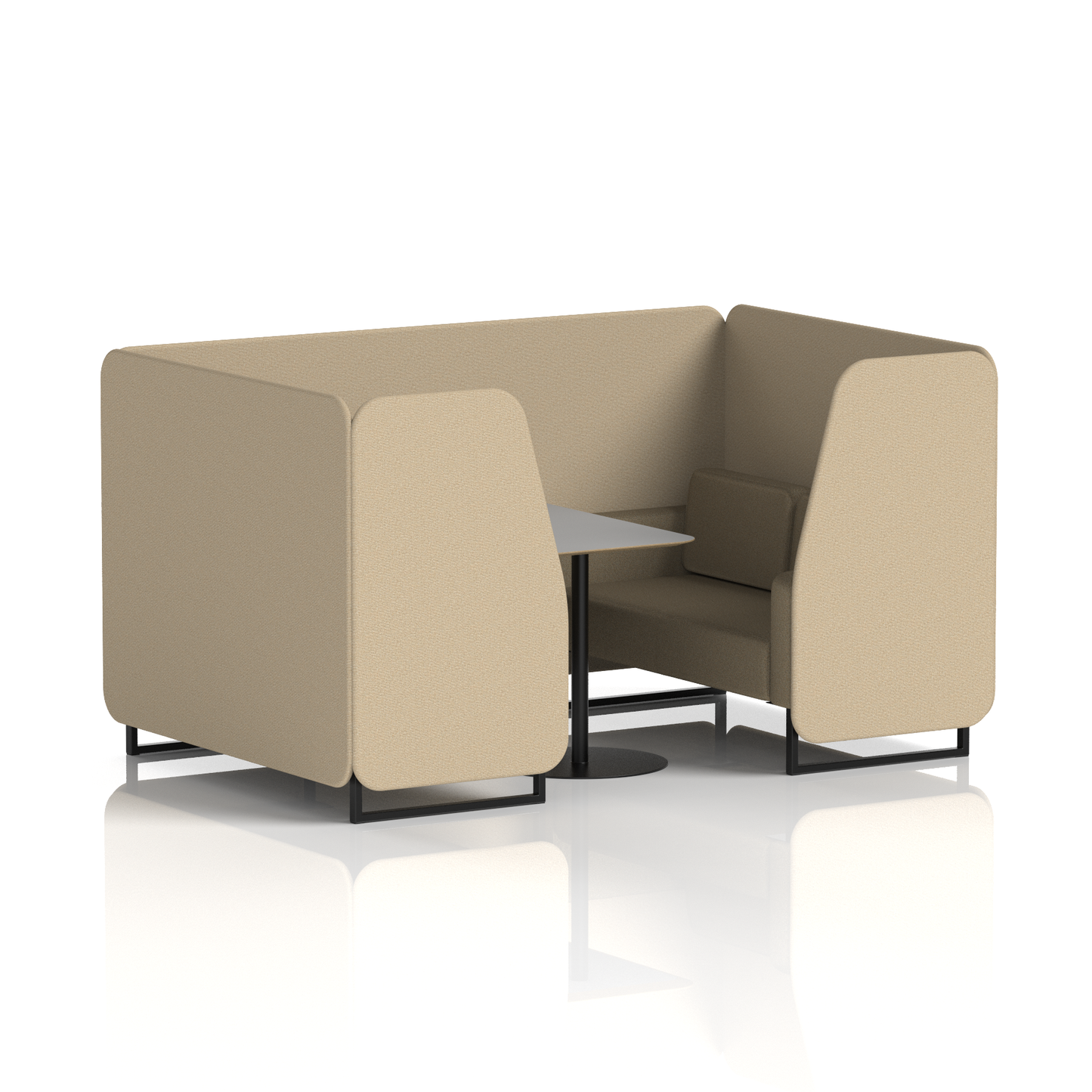 Brixworth Booth With Grey Table In Two Tone