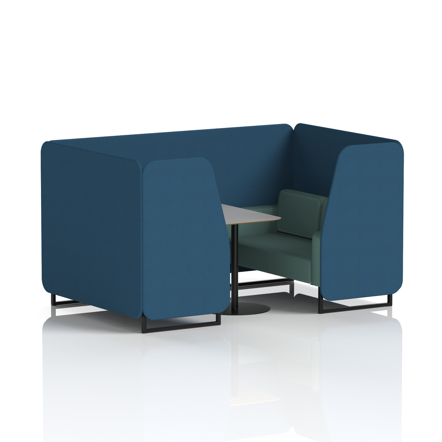 Brixworth Booth With Grey Table In Two Tone