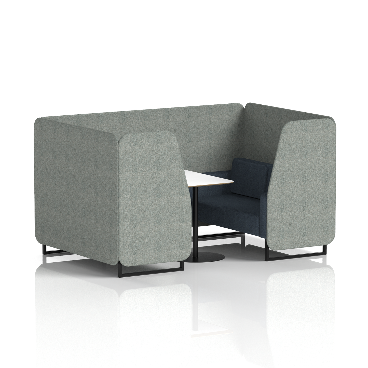 Brixworth Booth With White Table In Two Tone