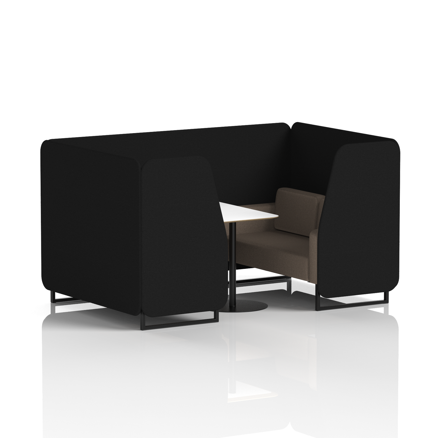 Brixworth Booth With White Table In Two Tone