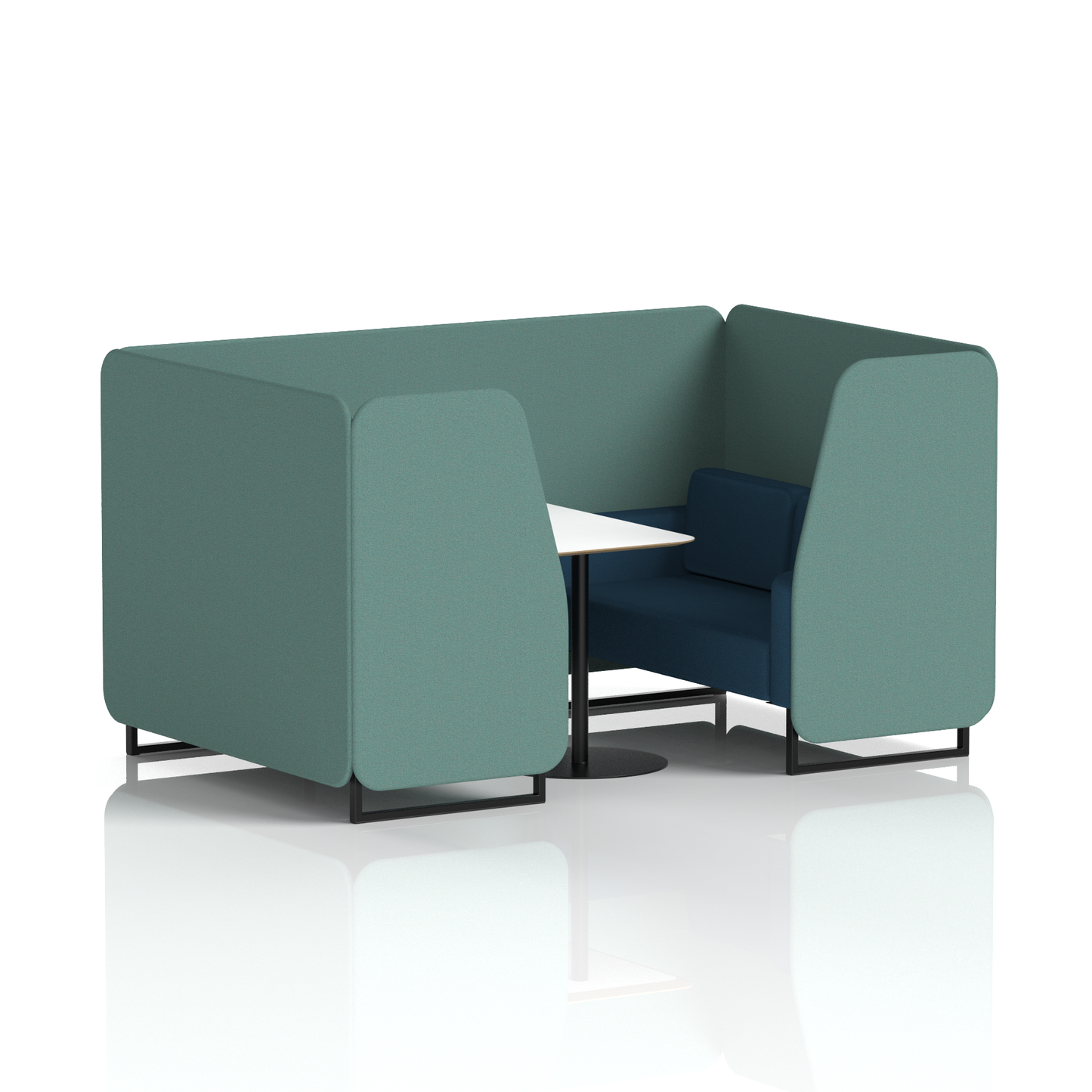Brixworth Booth With White Table In Two Tone