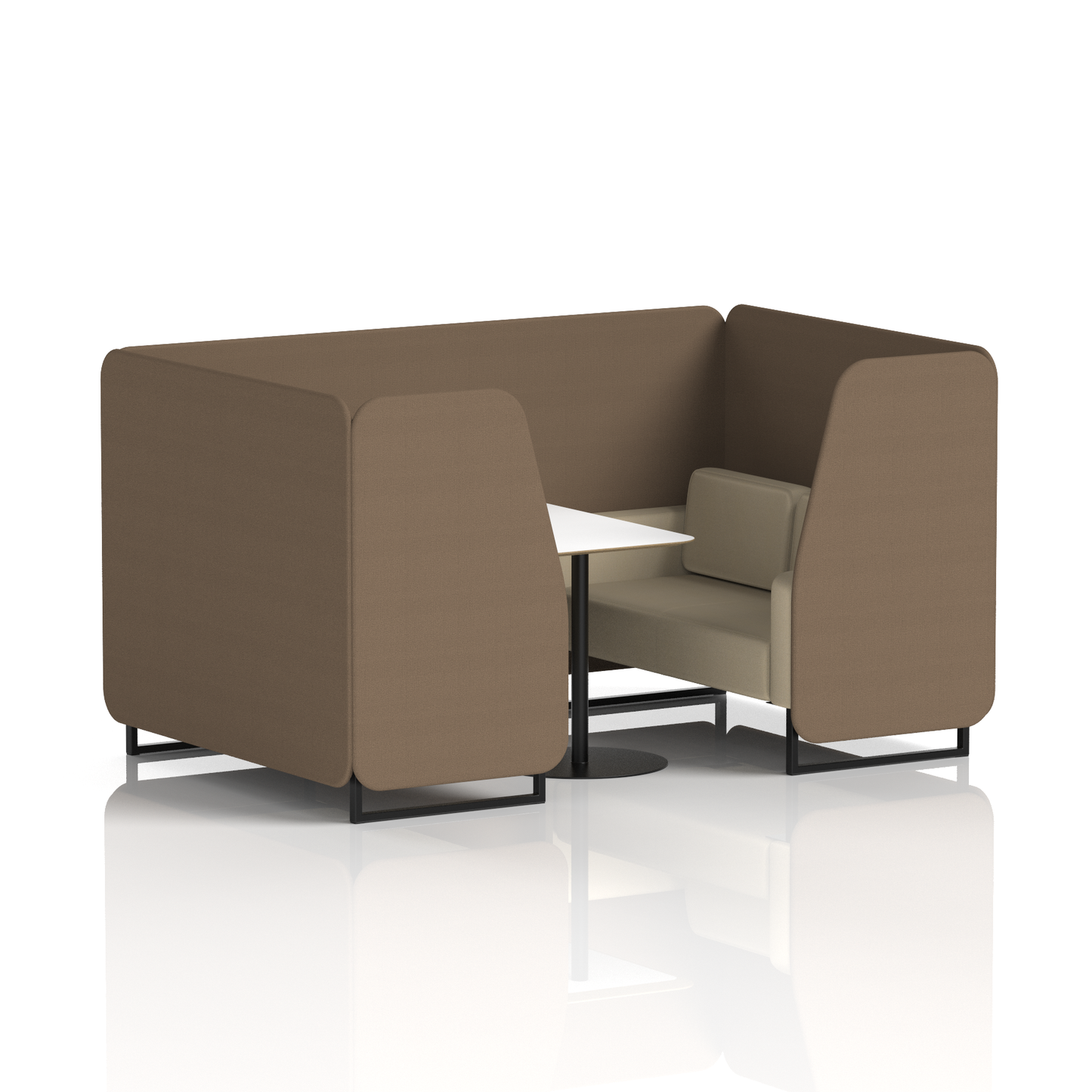 Brixworth Booth With White Table In Two Tone