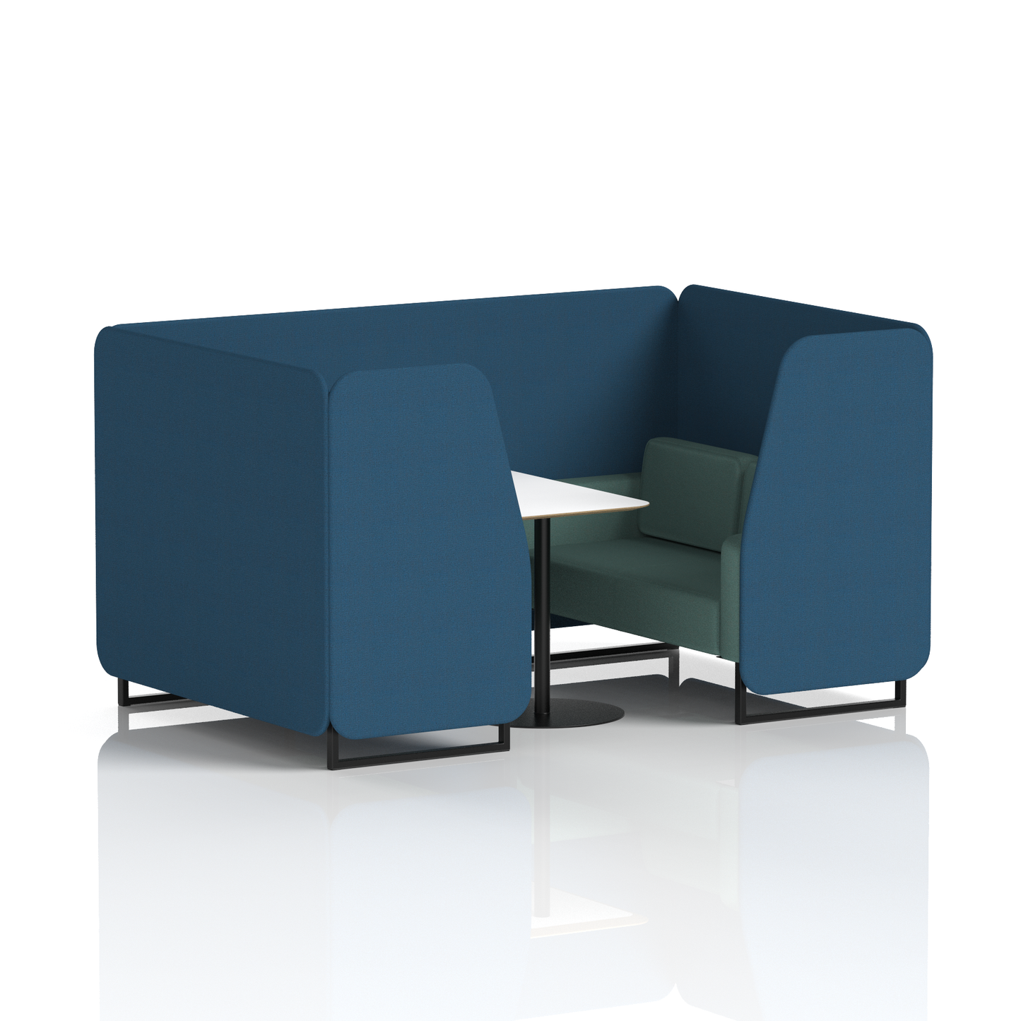 Brixworth Booth With White Table In Two Tone
