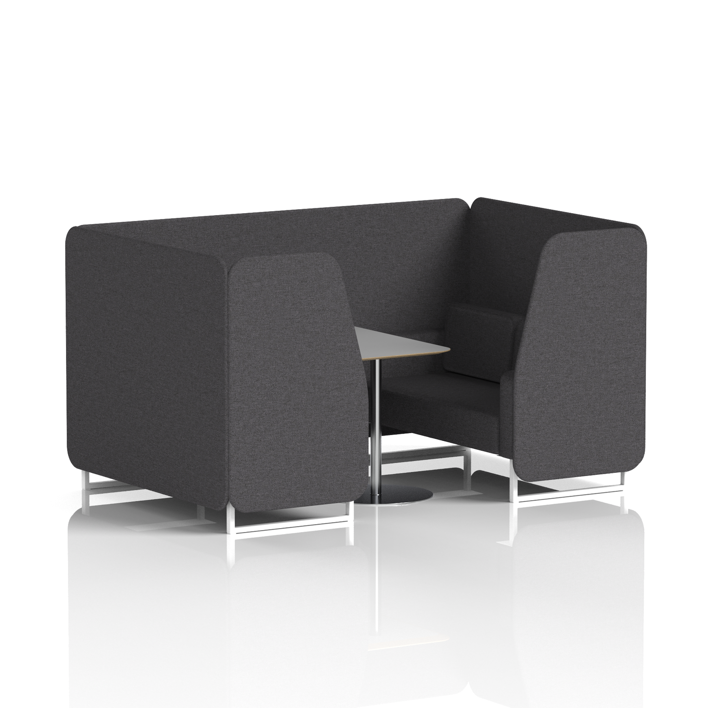 Brixworth Booth With Grey Table In Single Tone