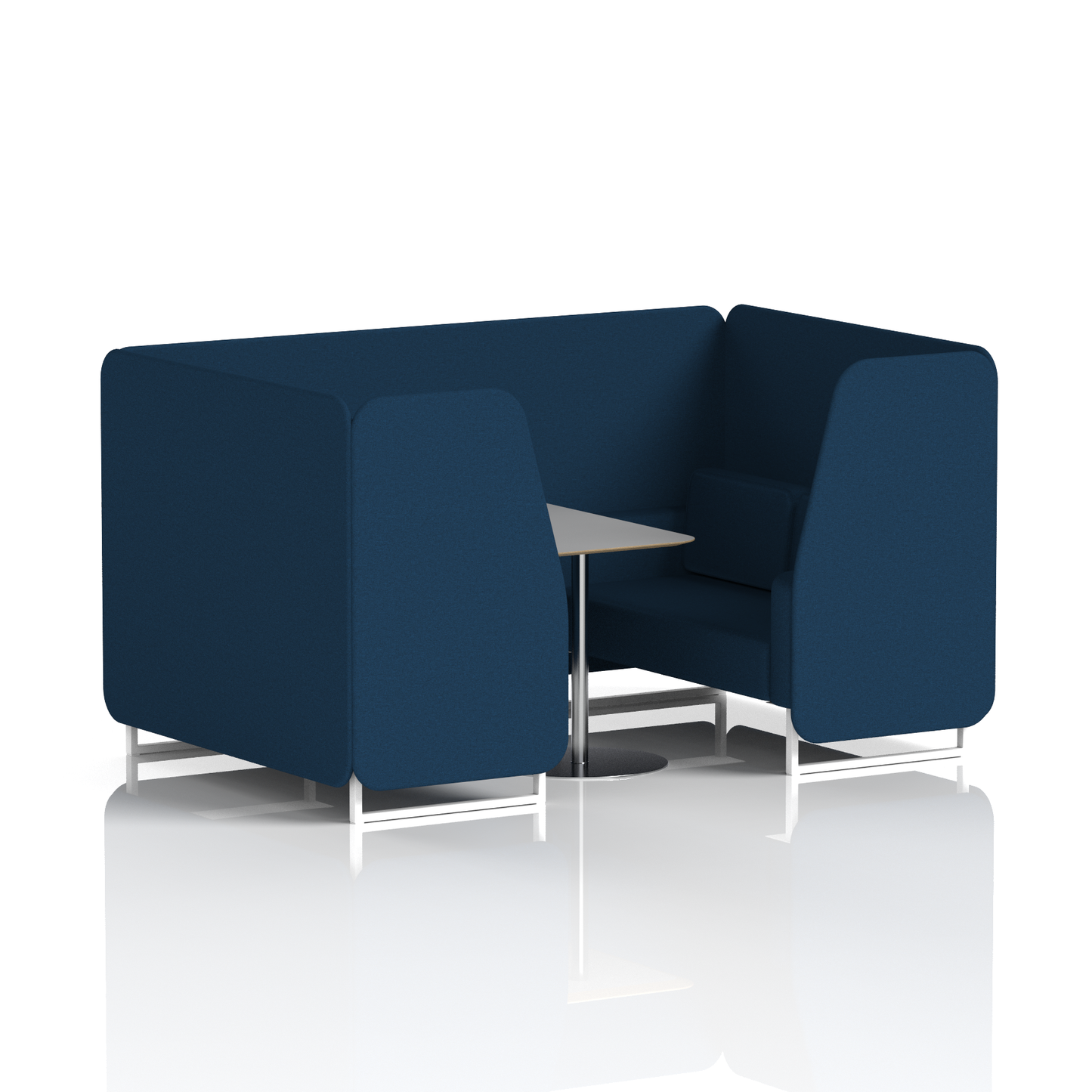 Brixworth Booth With Grey Table In Single Tone