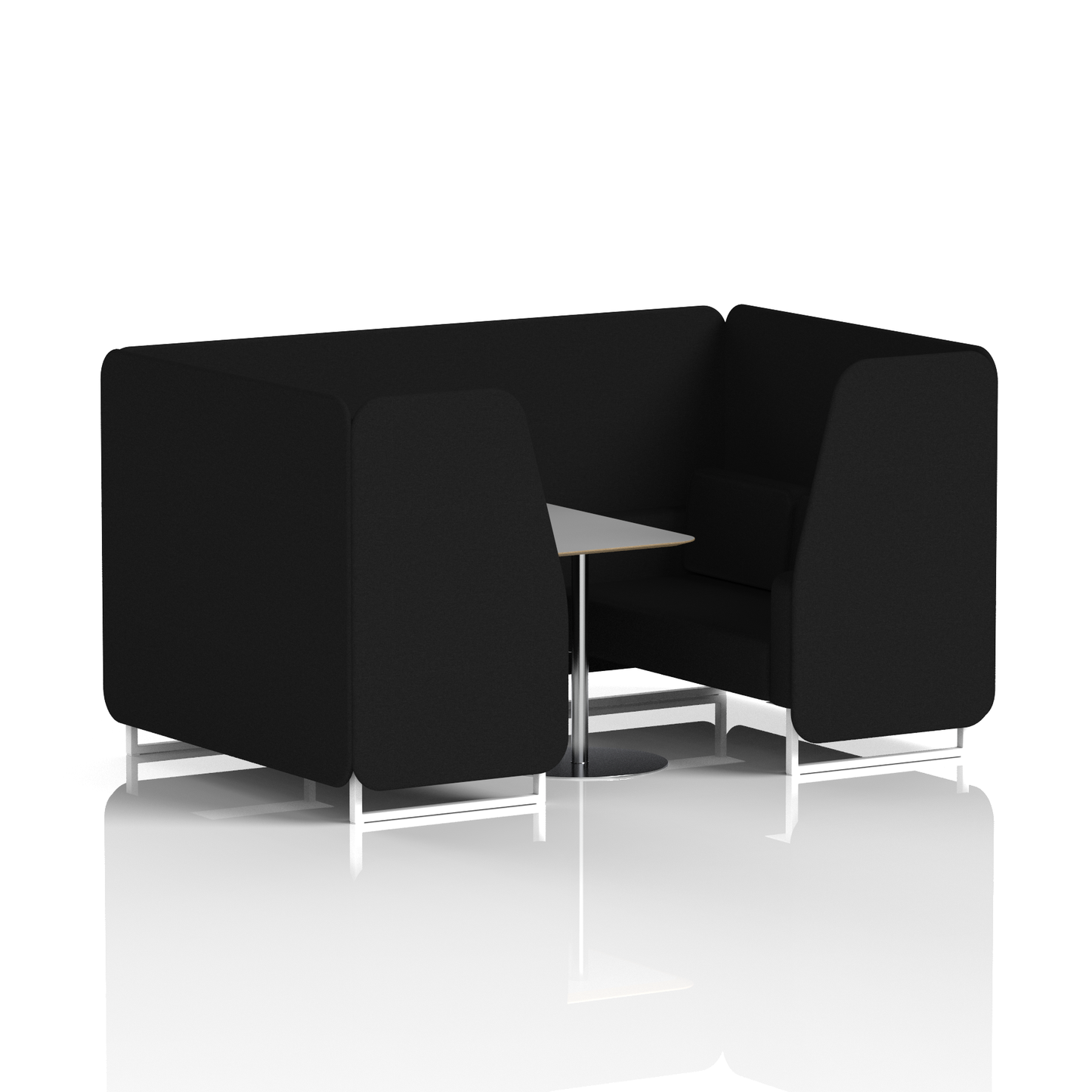 Brixworth Booth With Grey Table In Single Tone