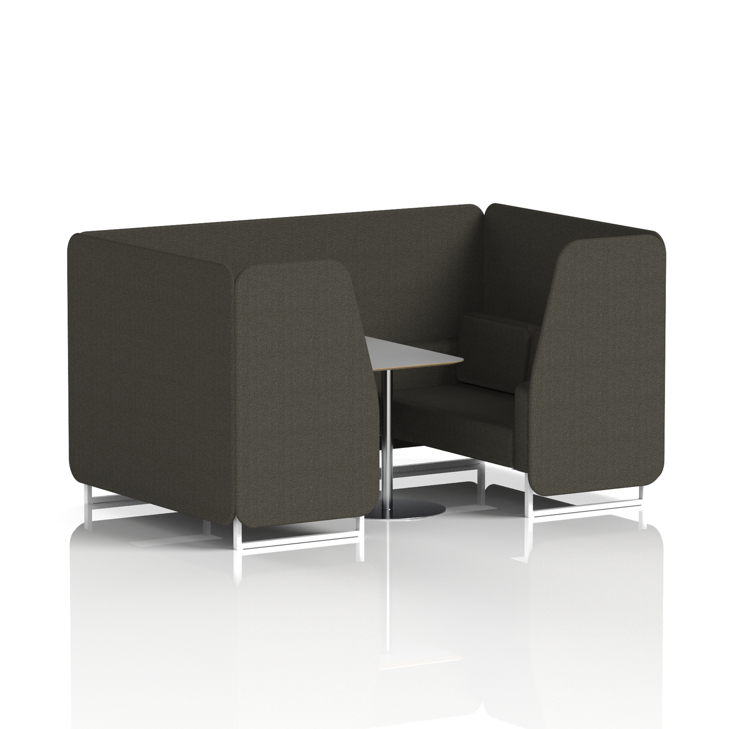 Brixworth Booth With Grey Table In Single Tone