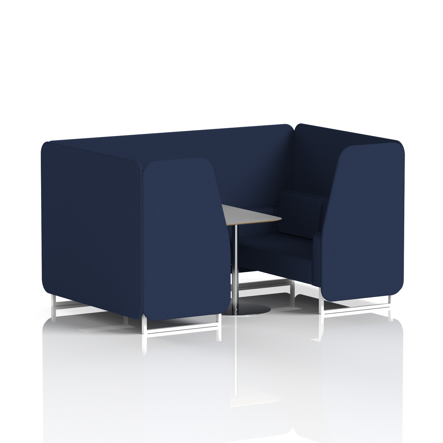 Brixworth Booth With Grey Table In Single Tone