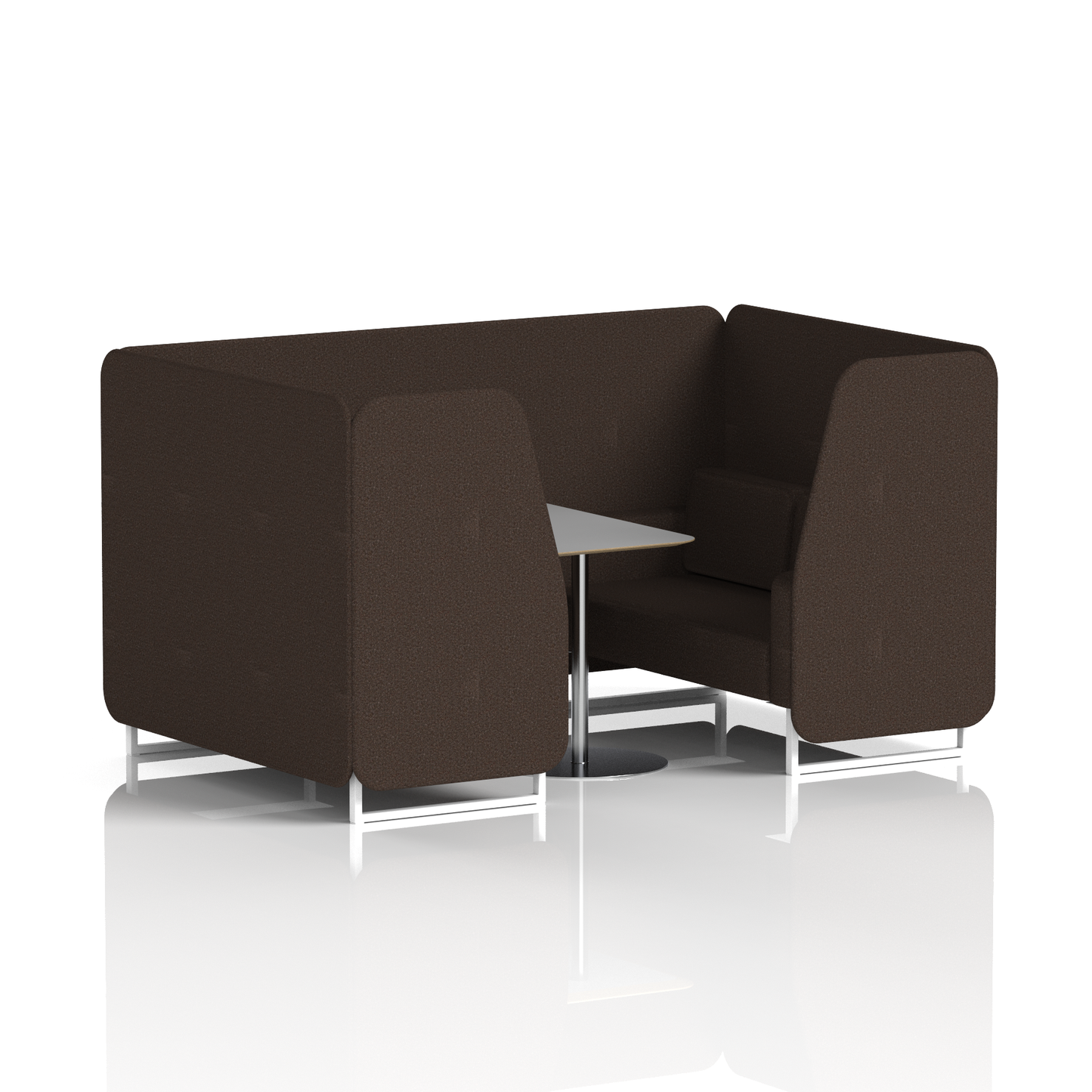 Brixworth Booth With Grey Table In Single Tone