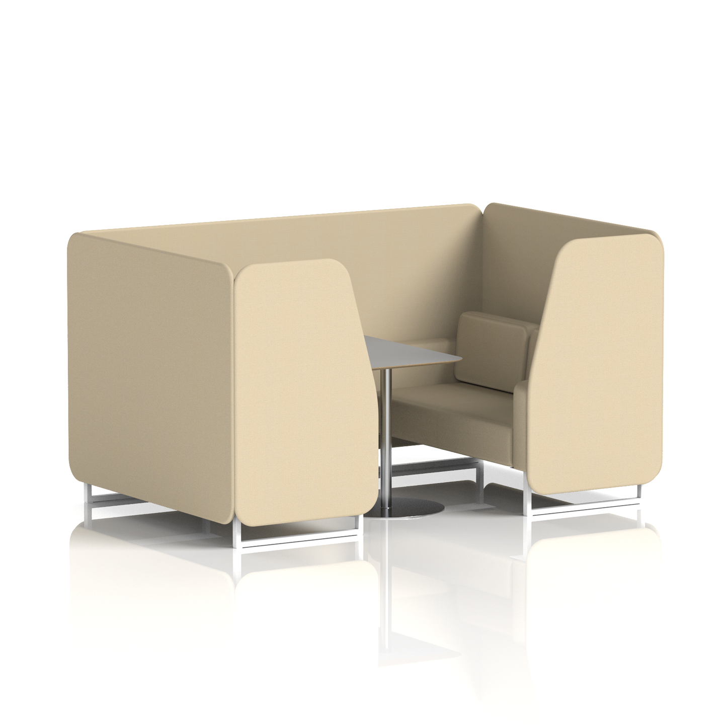 Brixworth Booth With Grey Table In Single Tone