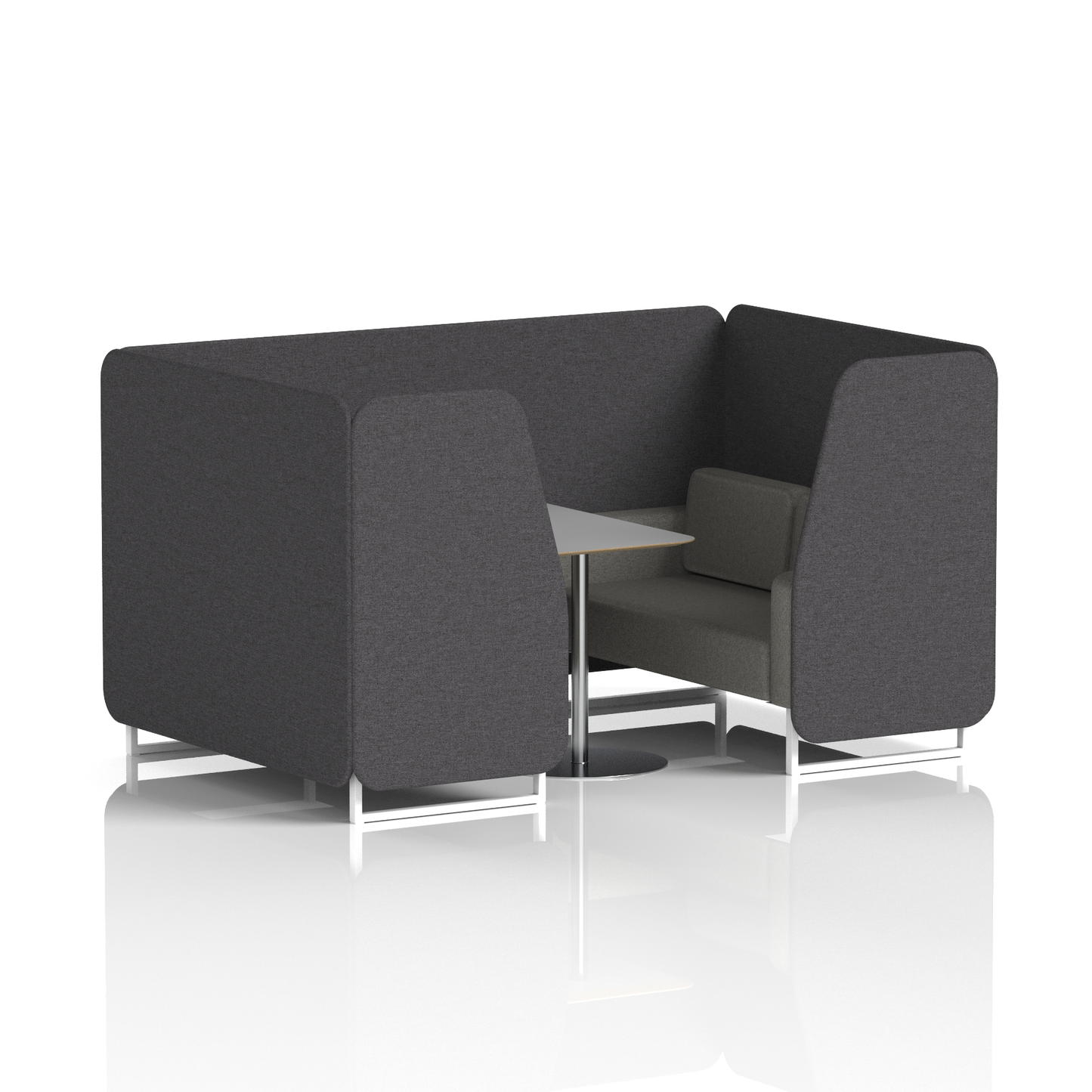 Brixworth Booth With Grey Table In Two Tone