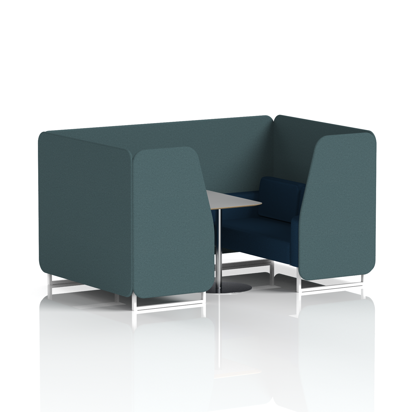 Brixworth Booth With Grey Table In Two Tone