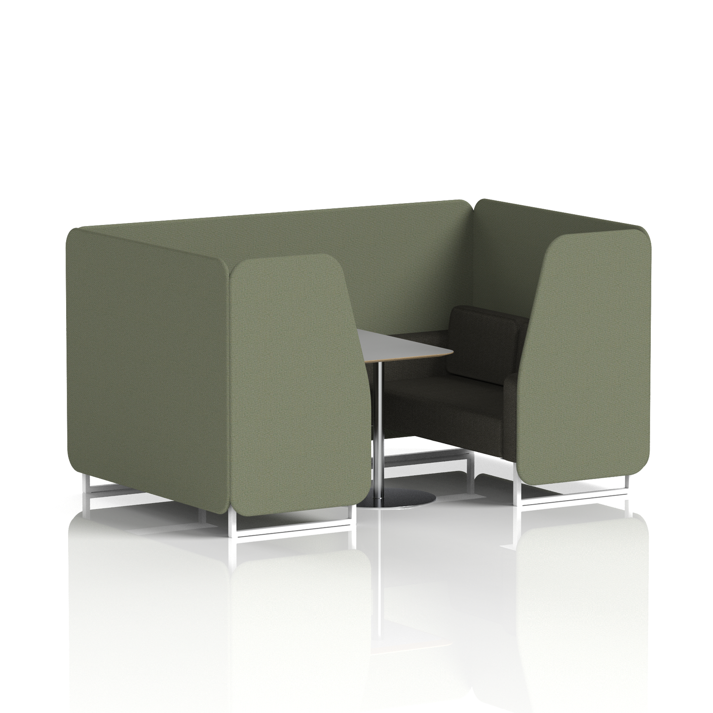 Brixworth Booth With Grey Table In Two Tone
