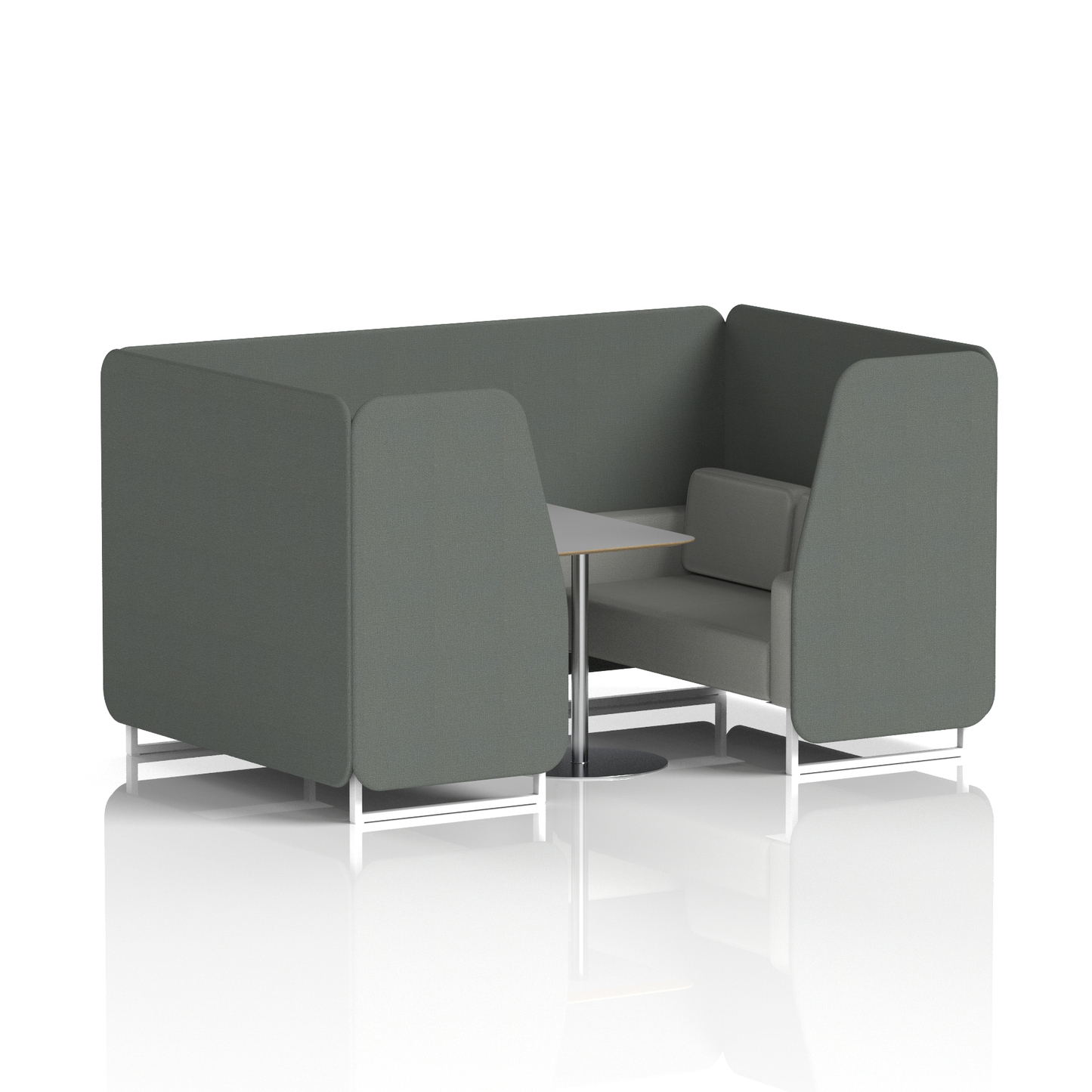 Brixworth Booth With Grey Table In Two Tone