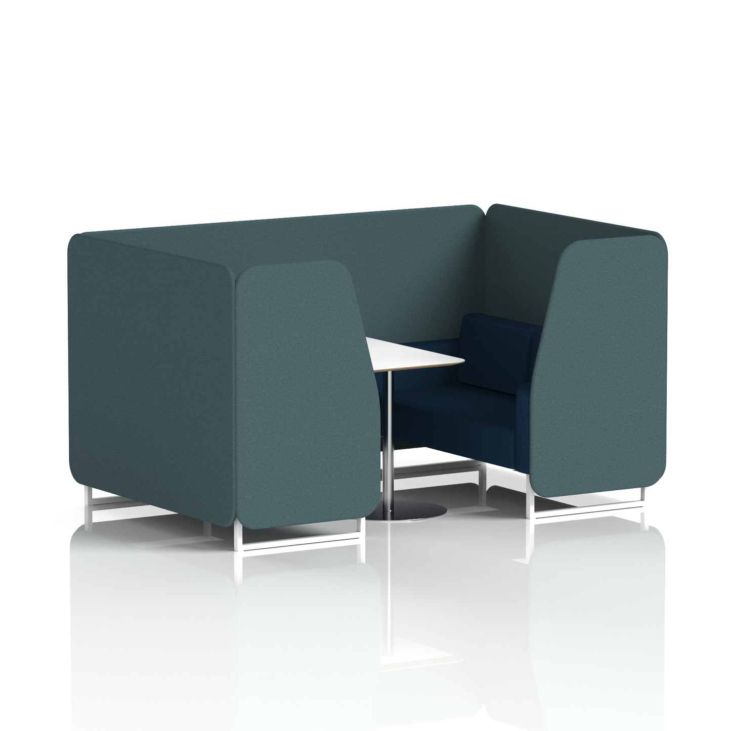 Brixworth Booth With White Table In Two Tone