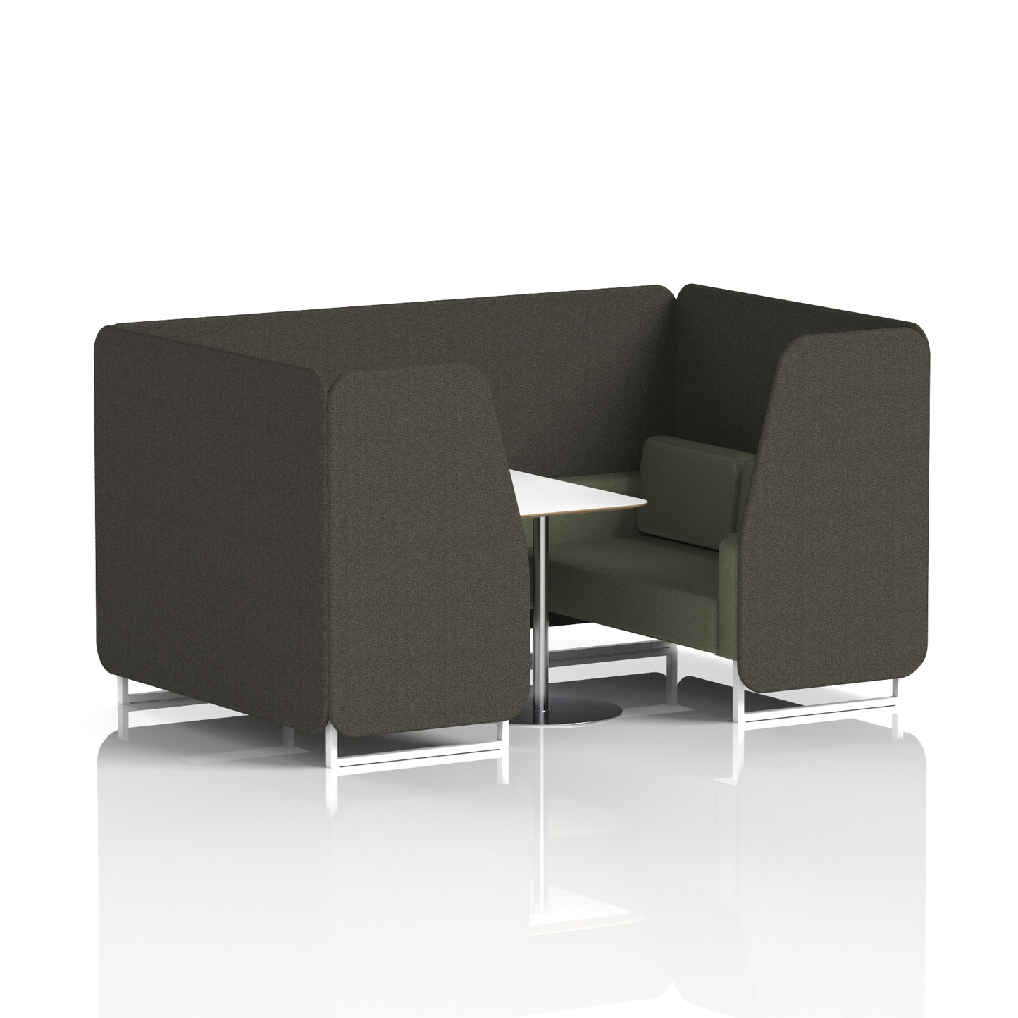 Brixworth Booth With White Table In Two Tone