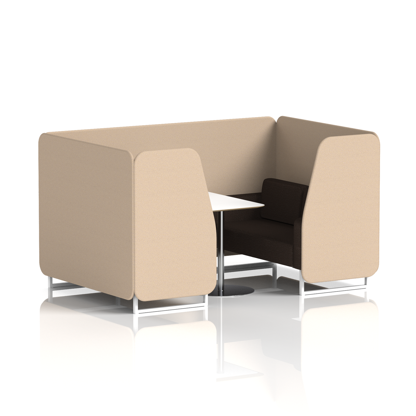 Brixworth Booth With White Table In Two Tone