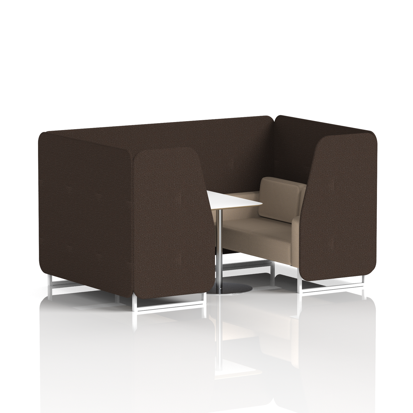 Brixworth Booth With White Table In Two Tone