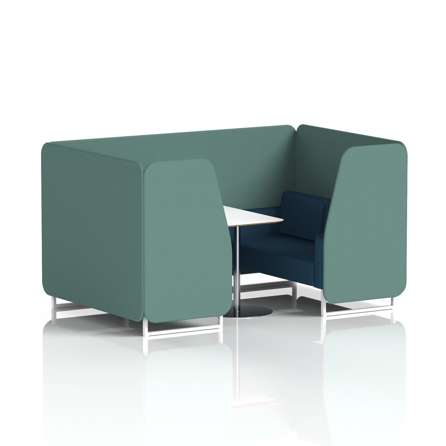 Brixworth Booth With White Table In Two Tone