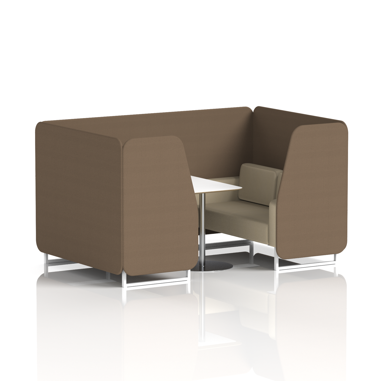 Brixworth Booth With White Table In Two Tone