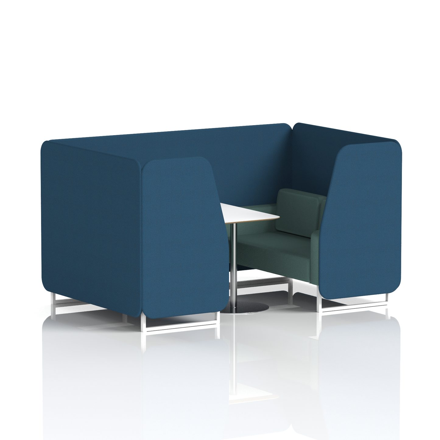 Brixworth Booth With White Table In Two Tone