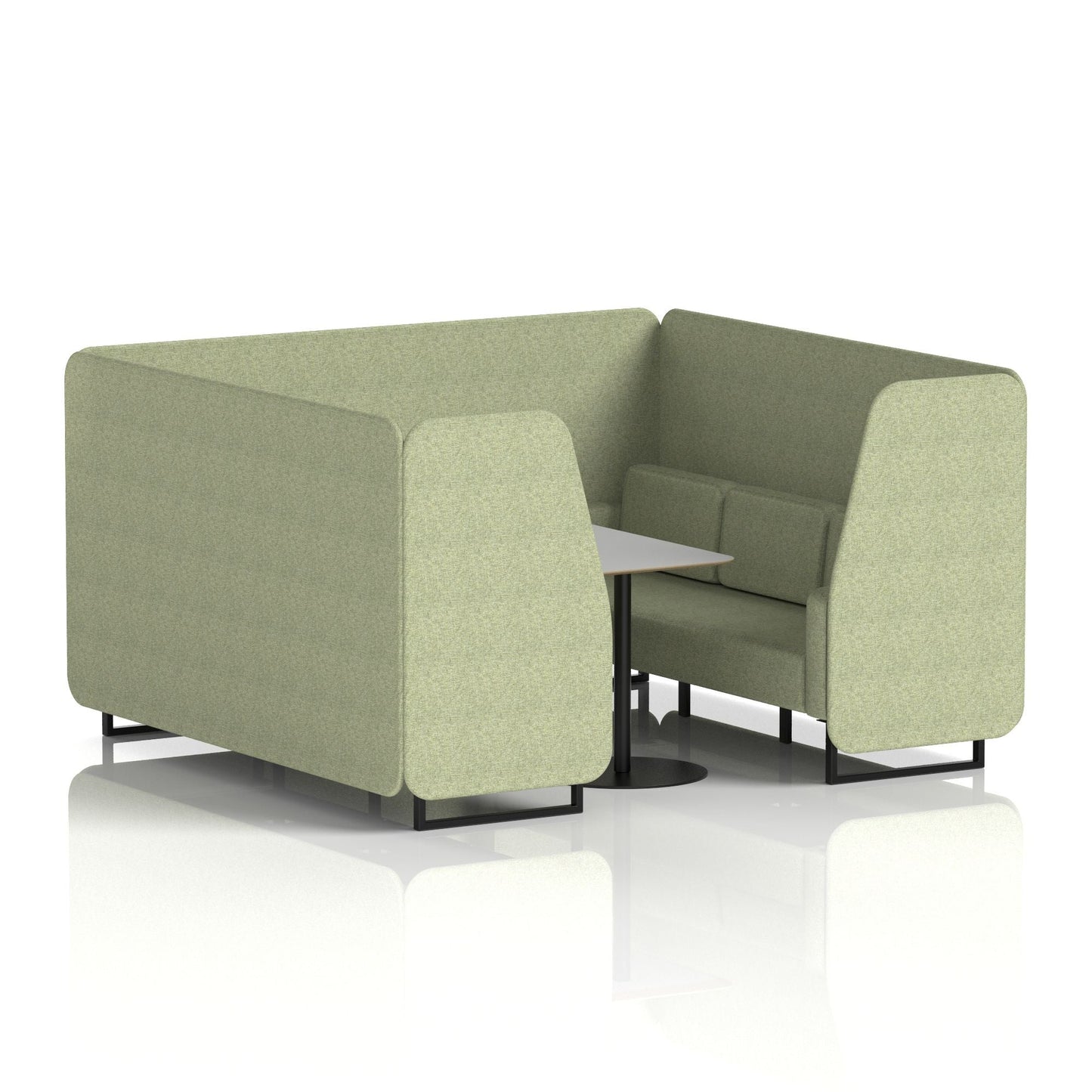 Brixworth Booth With Grey Table In Single Tone