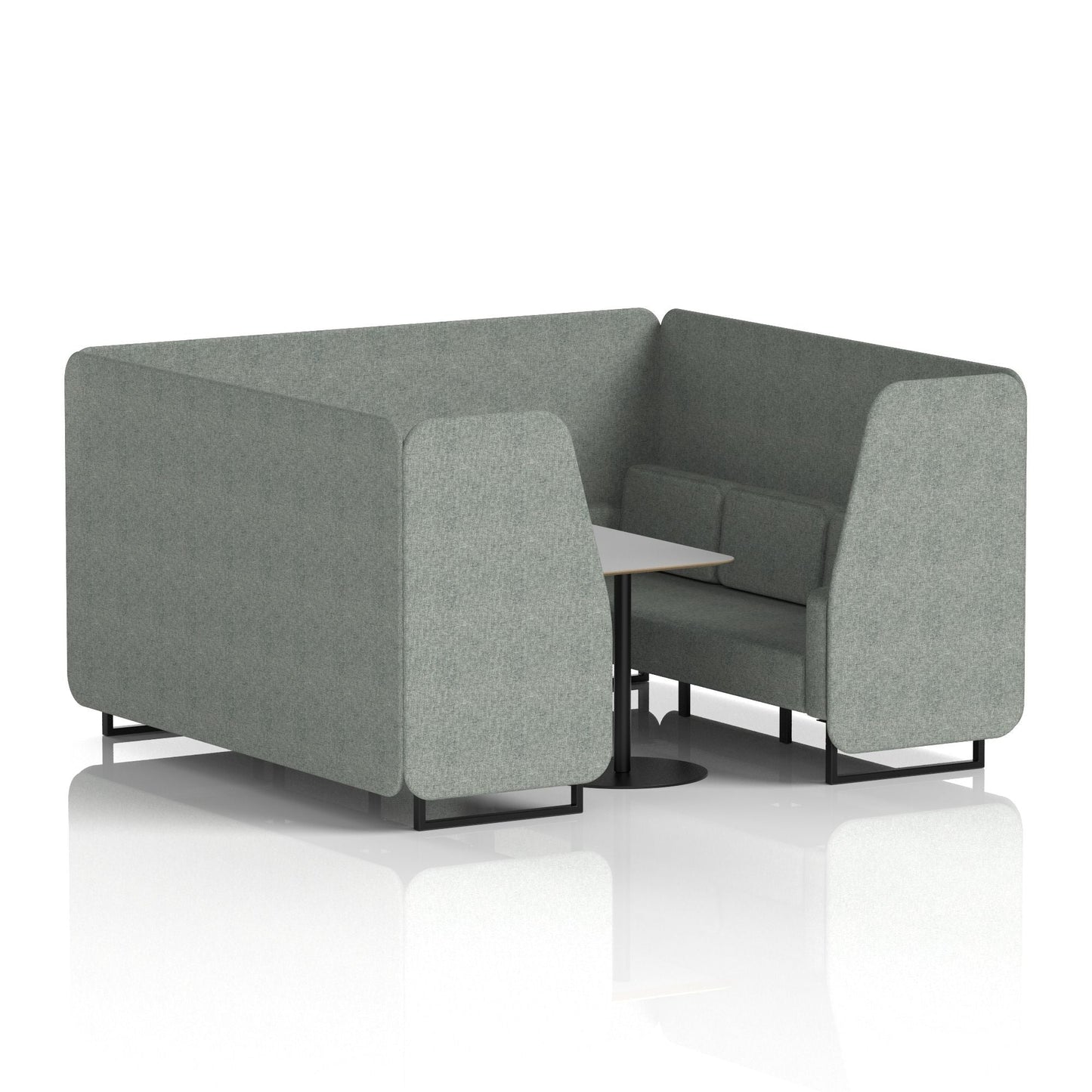 Brixworth Booth With Grey Table In Single Tone