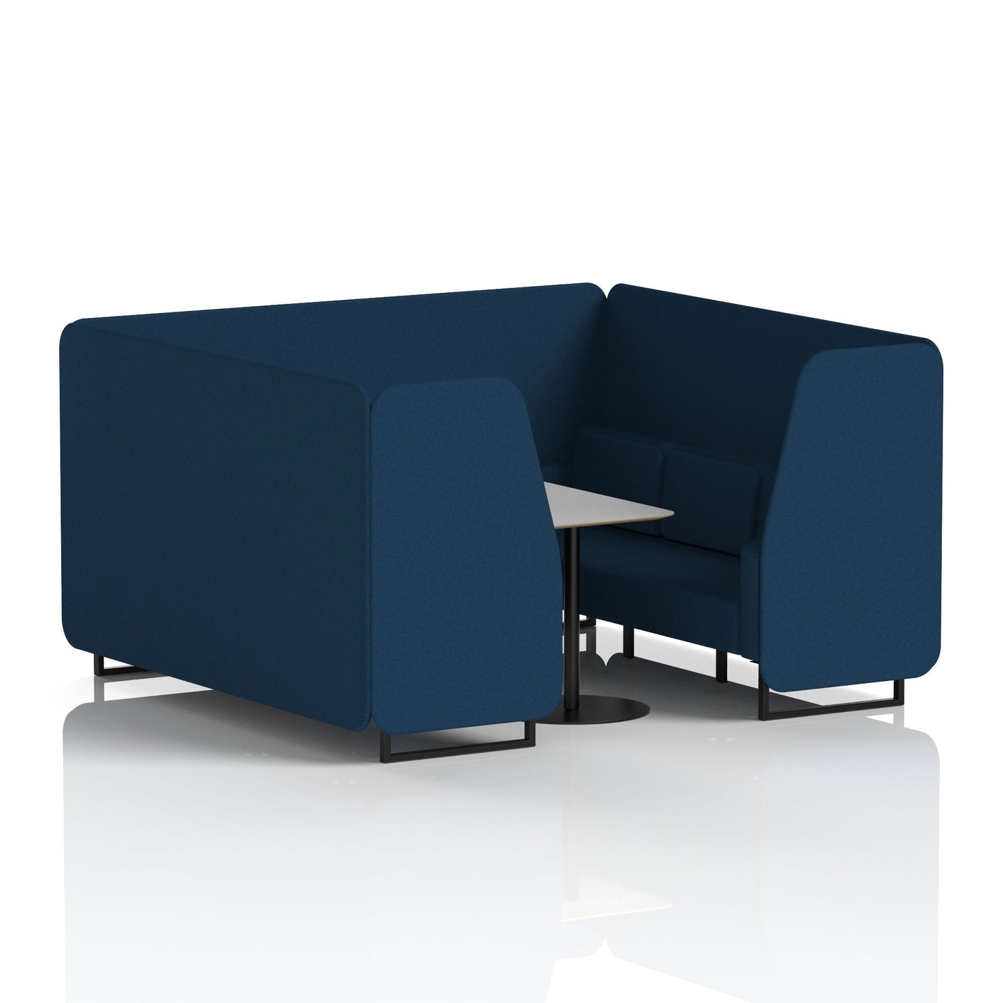 Brixworth Booth With Grey Table In Single Tone