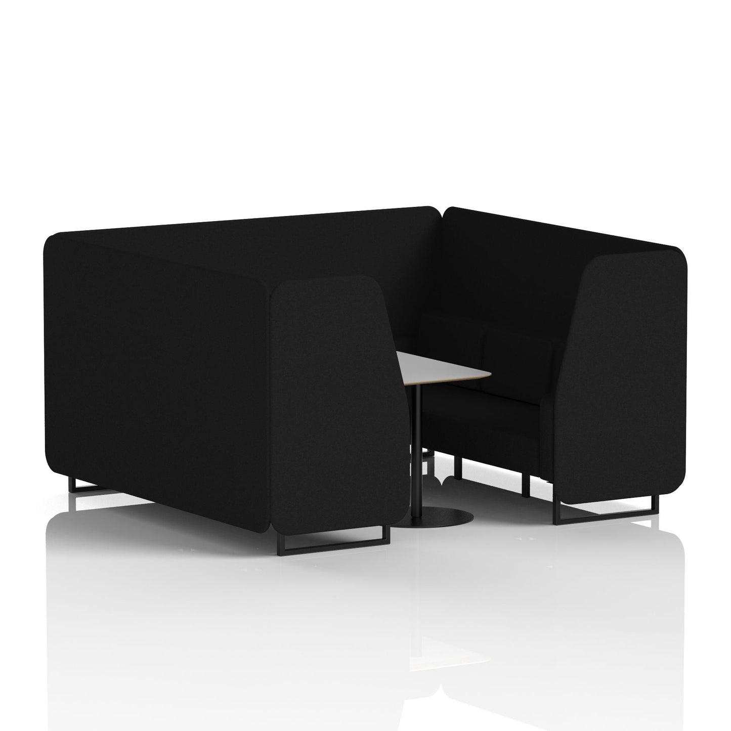 Brixworth Booth With Grey Table In Single Tone