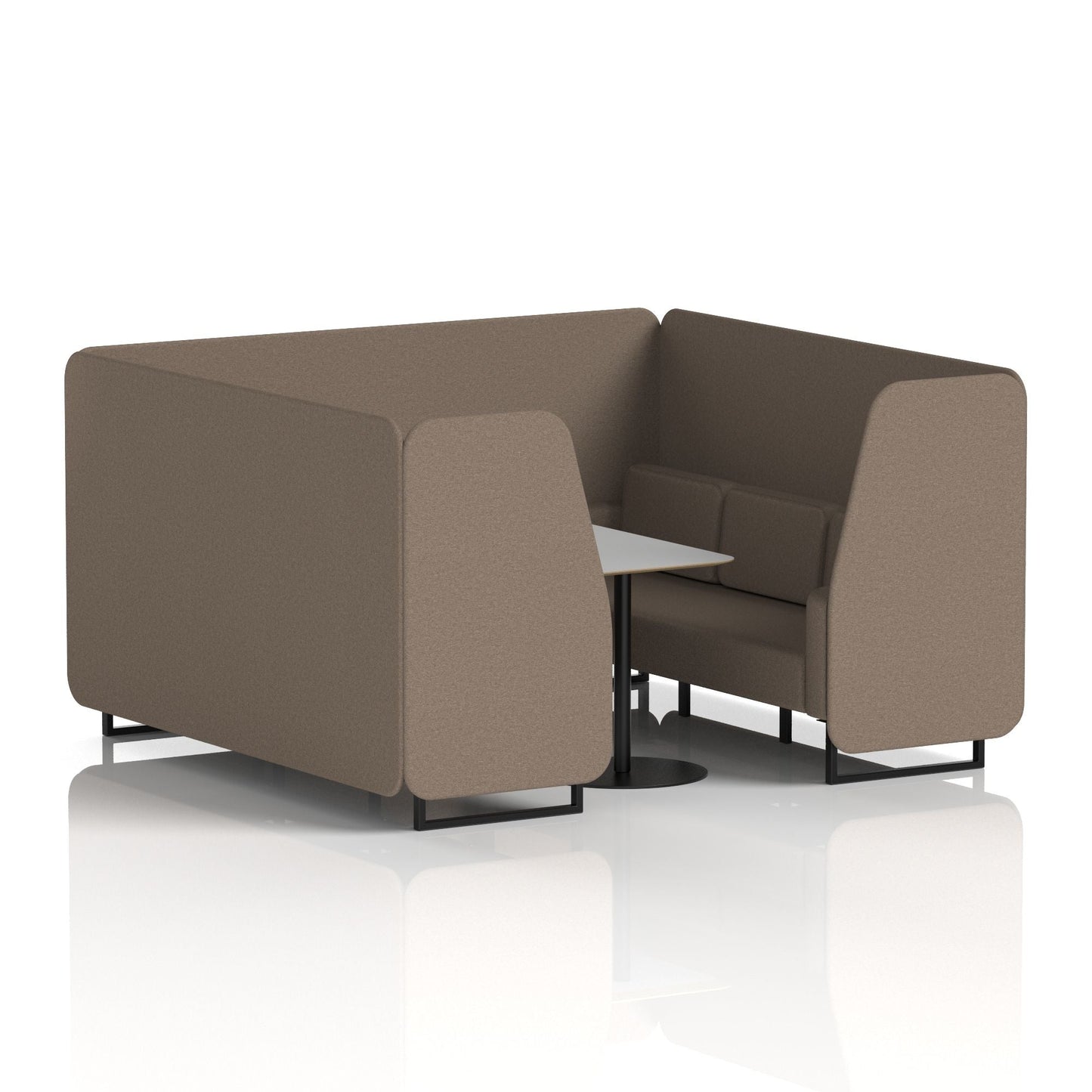 Brixworth Booth With Grey Table In Single Tone