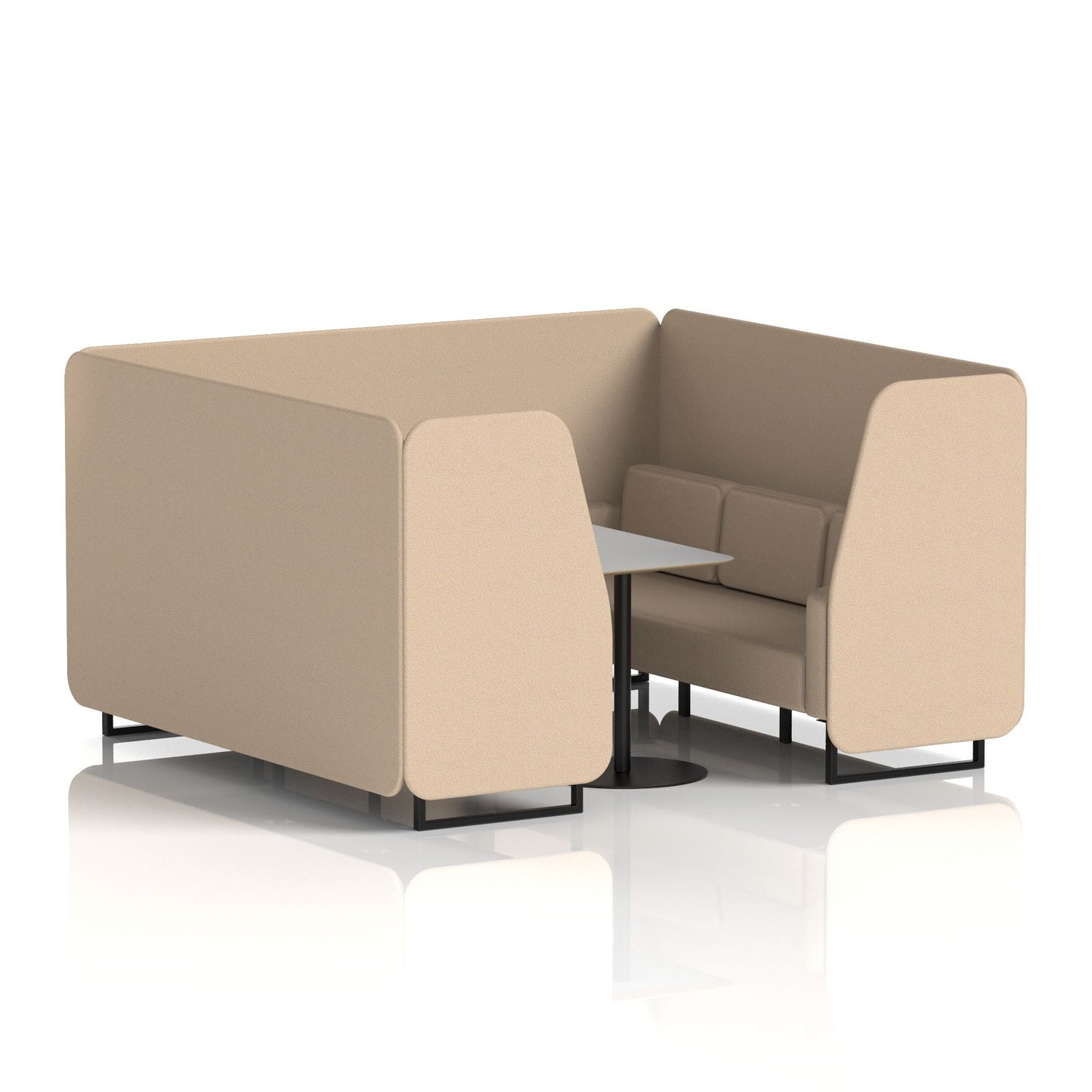 Brixworth Booth With Grey Table In Single Tone