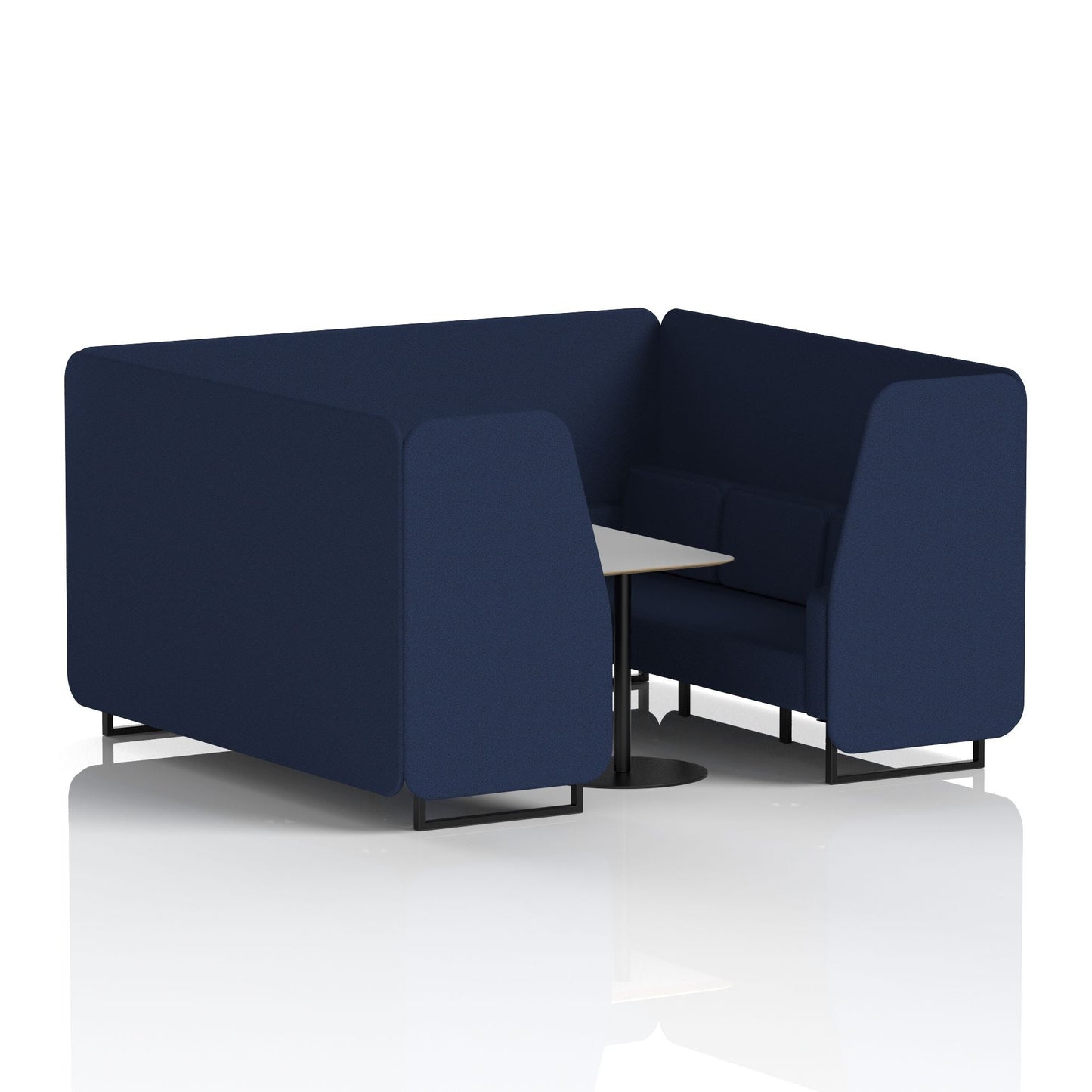 Brixworth Booth With Grey Table In Single Tone