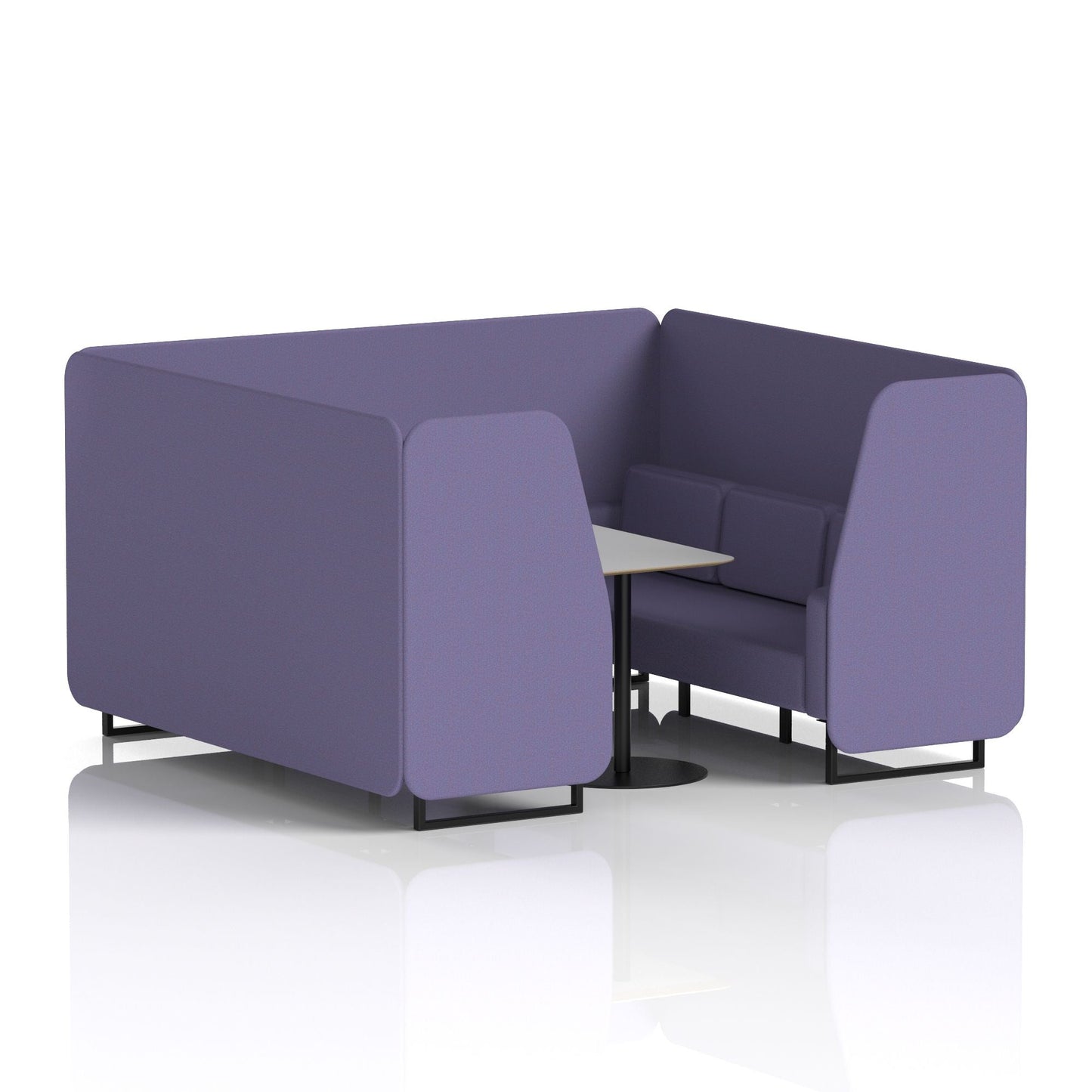 Brixworth Booth With Grey Table In Single Tone